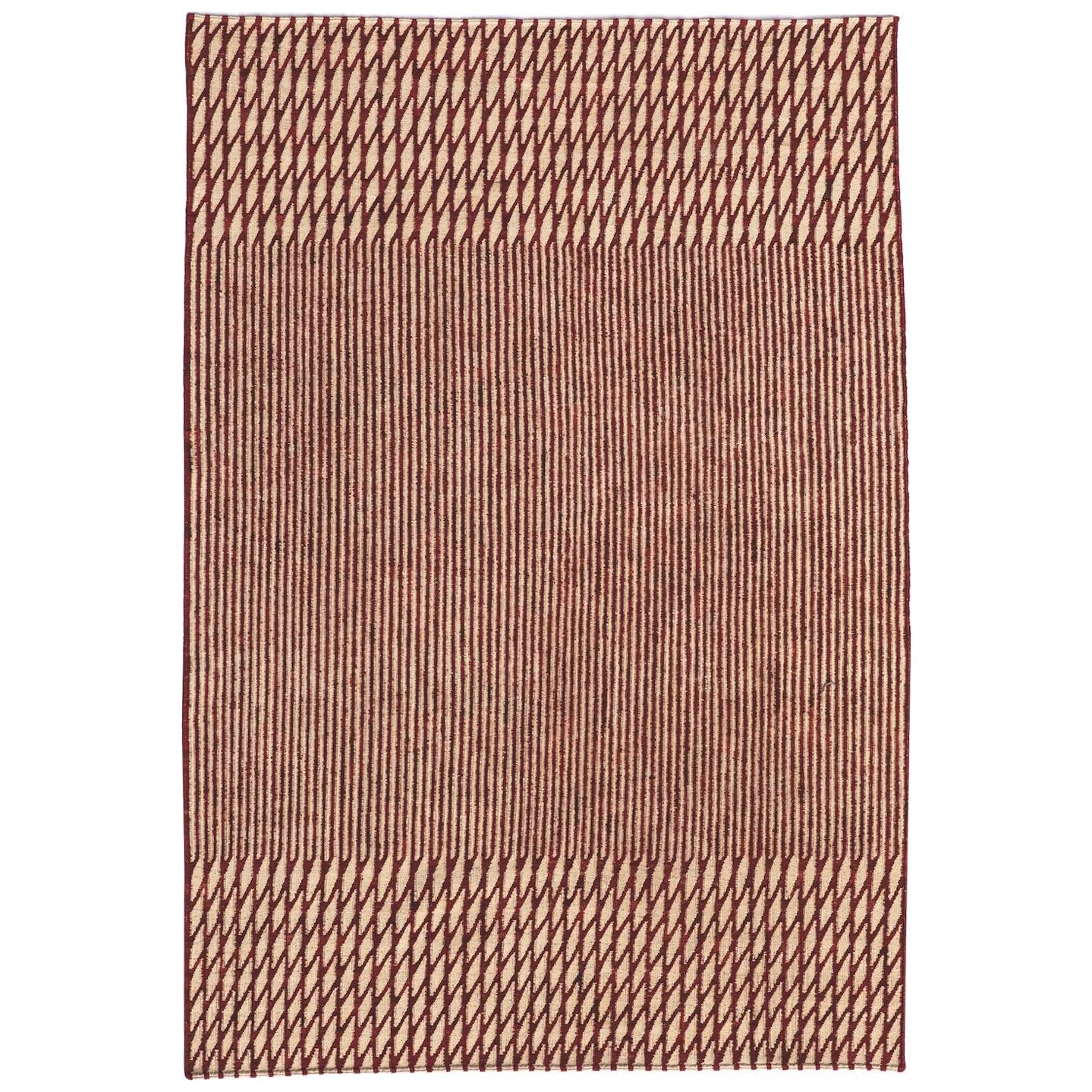 Tapis Blur Nanimarquina filé à la main en rouge de Ronan & Erwan Bouroullec, Extra Large en vente