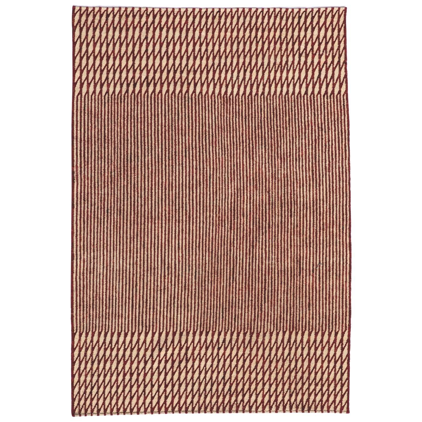 Handgesponnener Nanimarquina Blur Teppich in Rot von Ronan & Erwan Bouroullec, Medium im Angebot