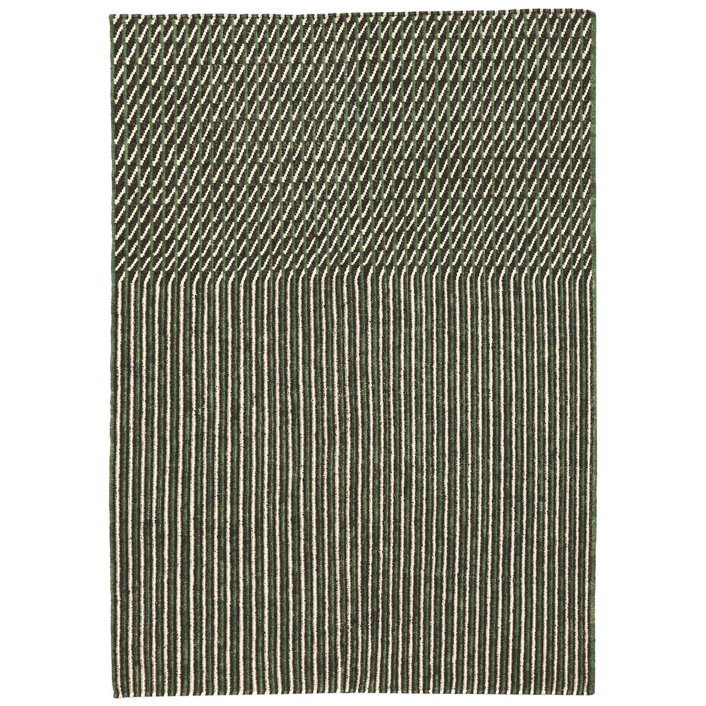 Handgesponnener Nanimarquina Grüner Blur Teppich von Ronan & Erwan Bouroullec, Extra groß