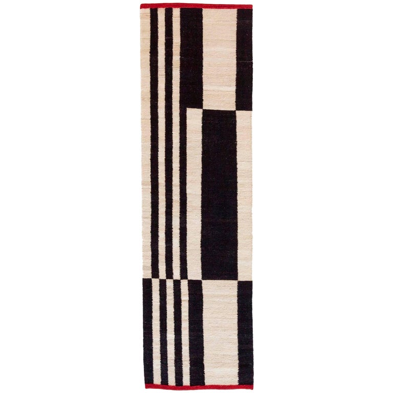 Hand-Spun Nanimarquina Melange Stripes 1 Rug by Sybilla, Runner For Sale