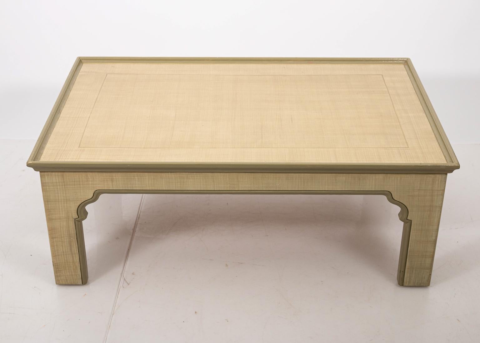 American Hand Stained Rectangular Coffee Table by Bob Christian