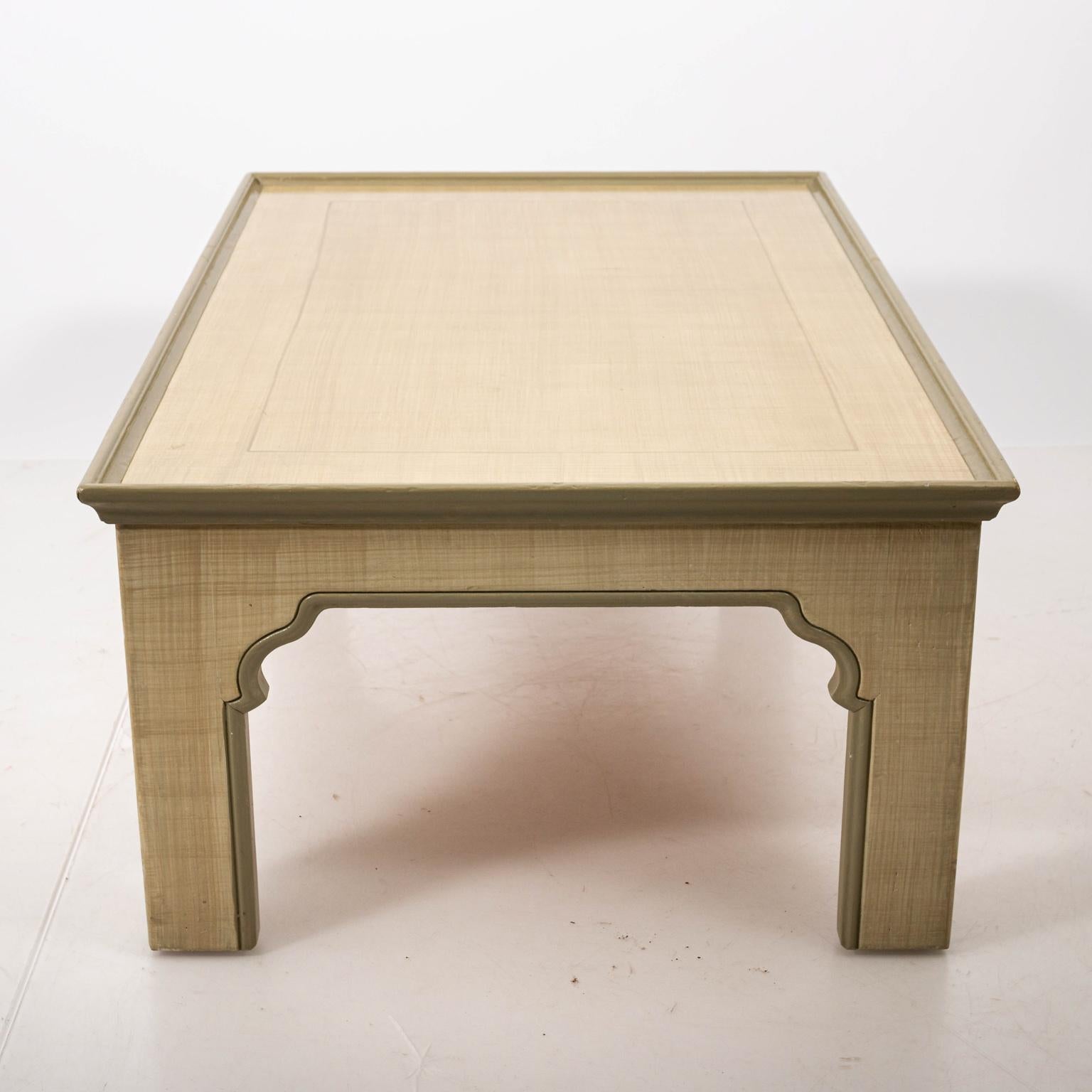 Late 20th Century Hand Stained Rectangular Coffee Table by Bob Christian
