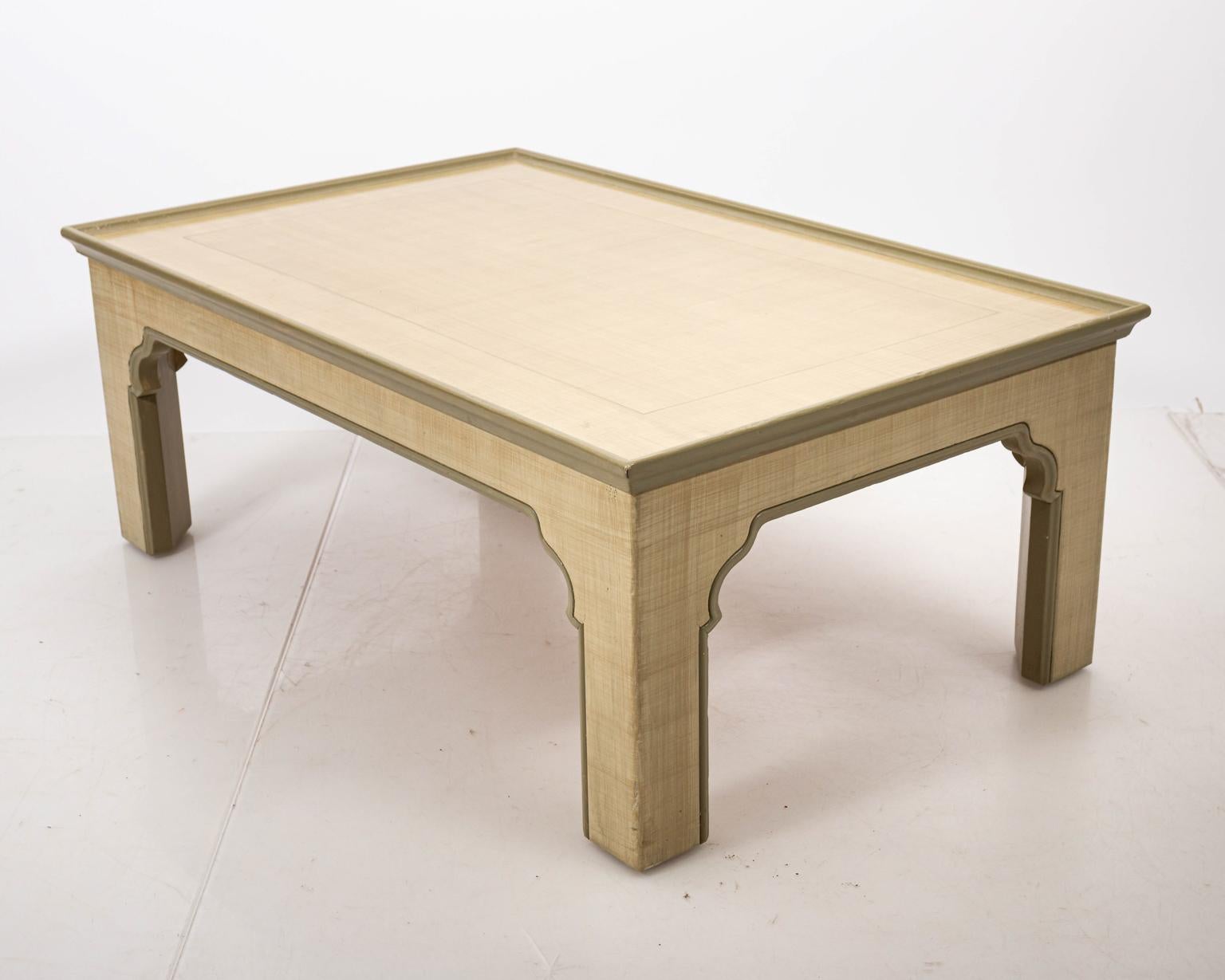 Wood Hand Stained Rectangular Coffee Table by Bob Christian