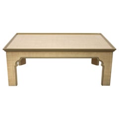 Hand Stained Rectangular Coffee Table by Bob Christian