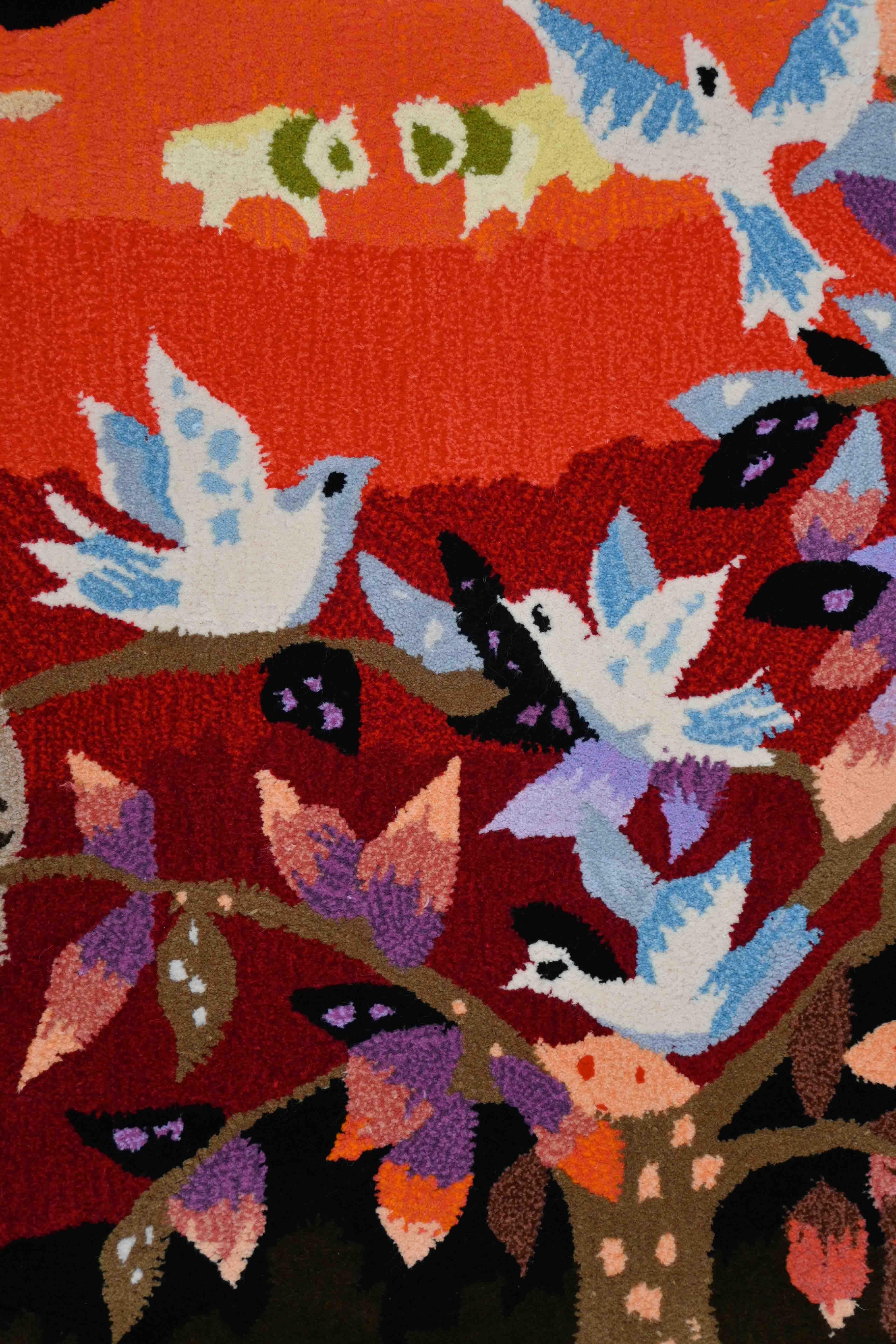 Hand Stitch Tapestry by Robert Fours Aubusson -shepherd by VIRGILE - N° 1606 (20. Jahrhundert) im Angebot