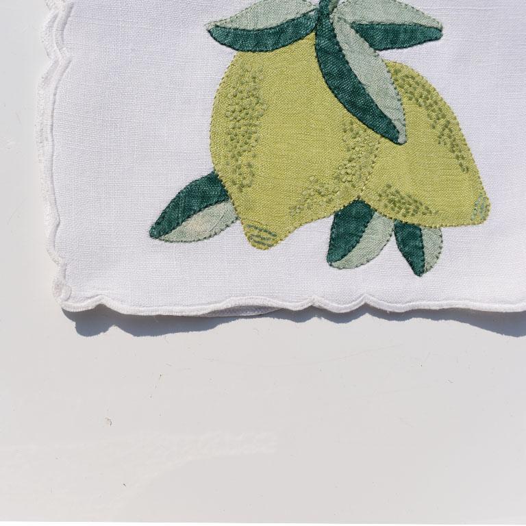 lemon cloth napkins