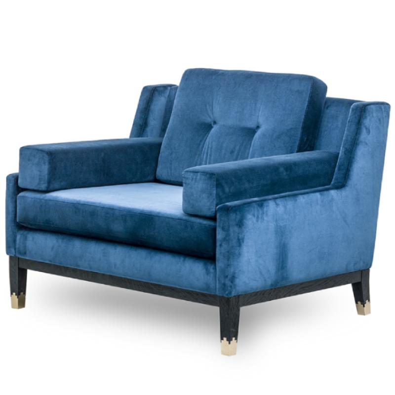 Sillón Hecho a Mano, Estructura de Roble Negro/COM Europeo en venta