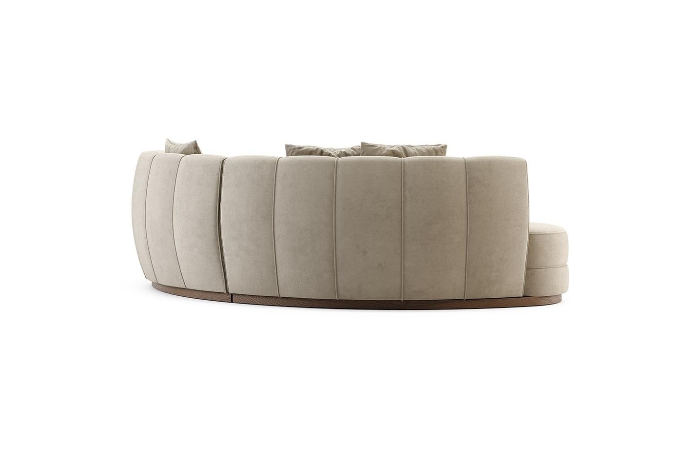 curved sofa dimensions