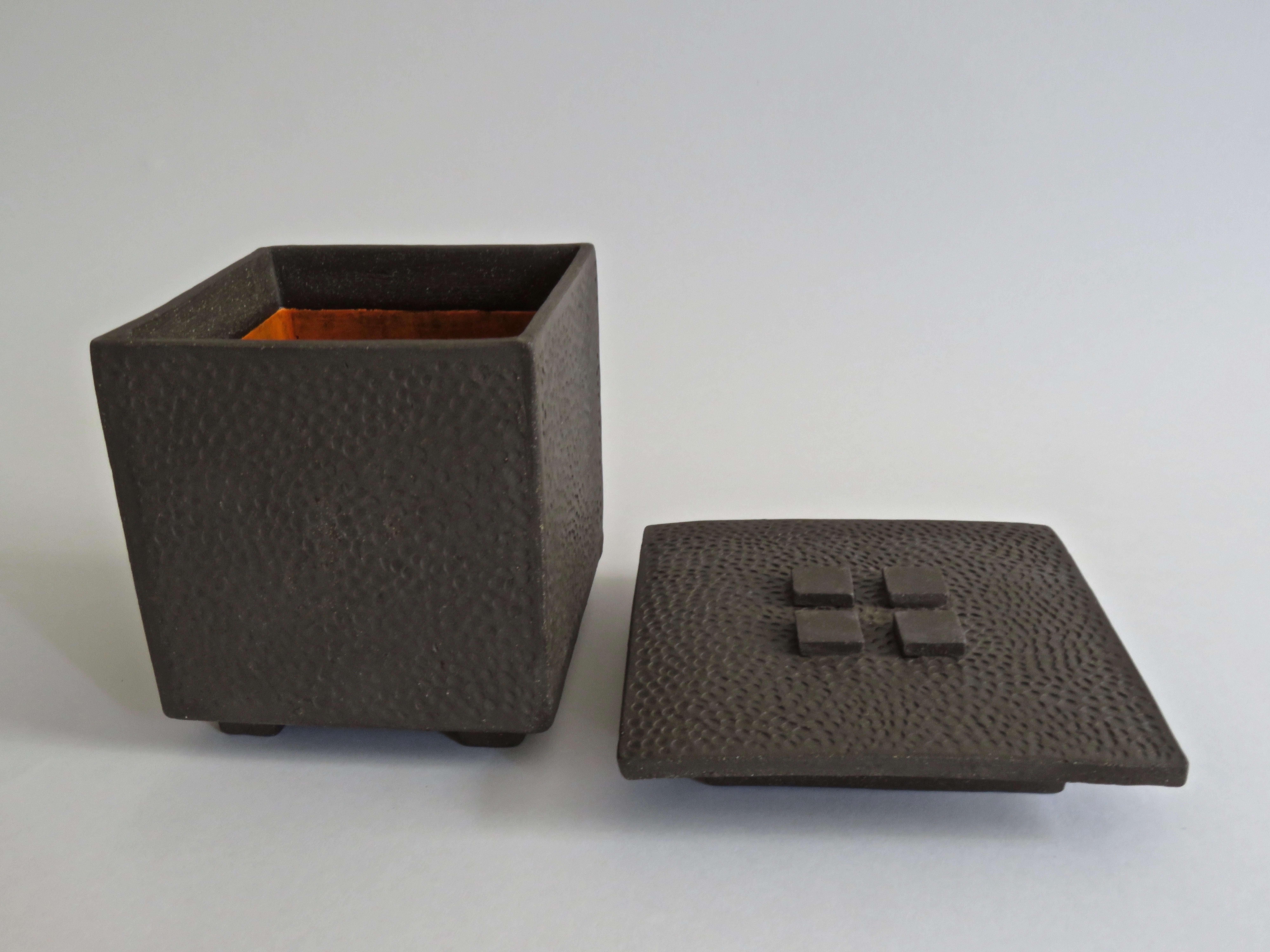 clay boxes with lids