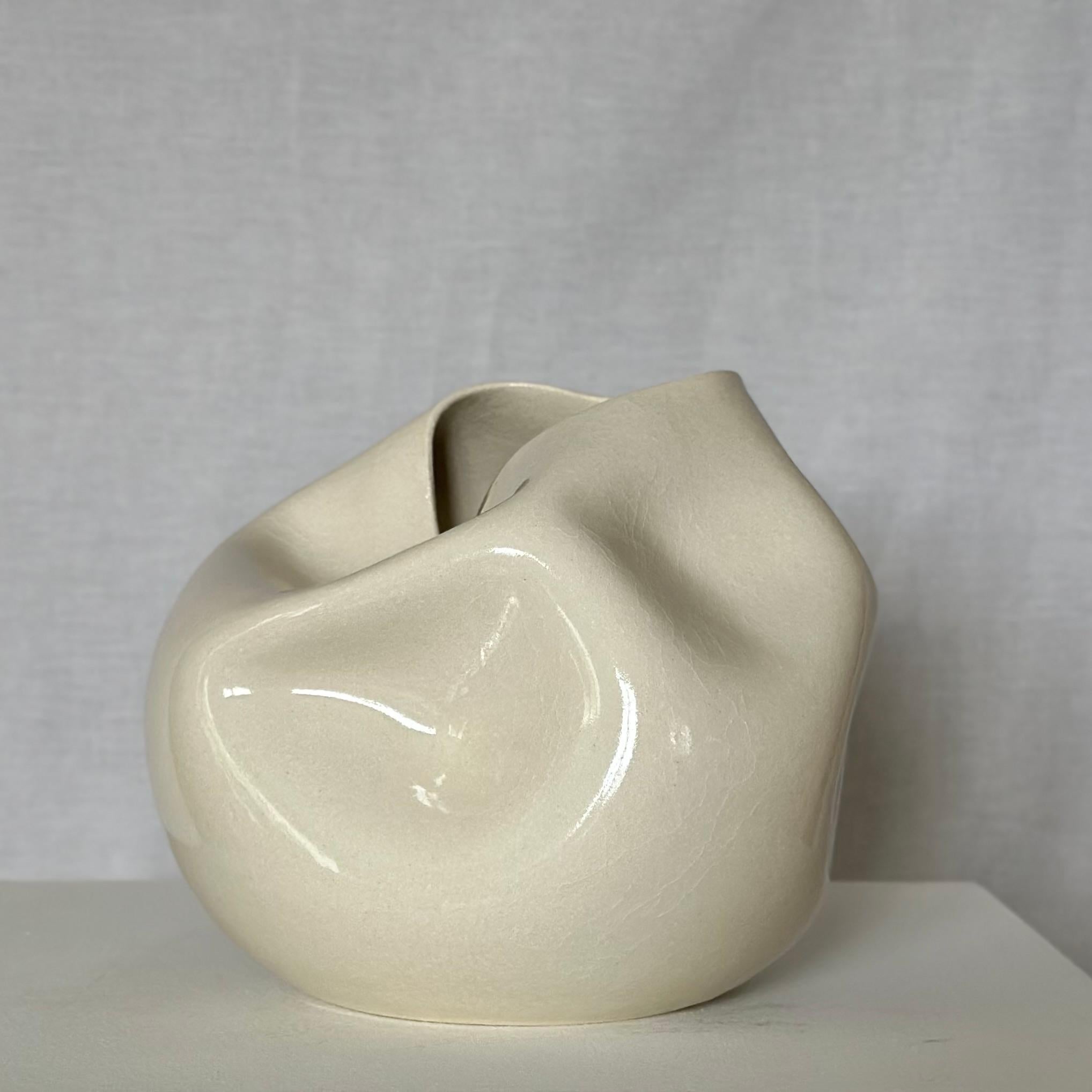Norwegian Hand thrown art piece by Jossolini For Sale