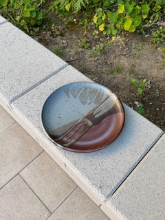 Hand-Thrown Ceramic Charger Plate, 20th Century