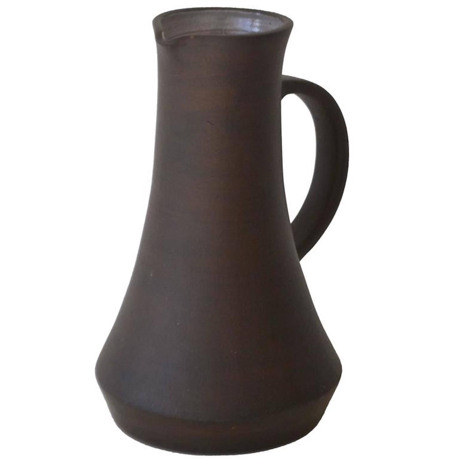 Hand Thrown Ceramic Pitcher For Sale