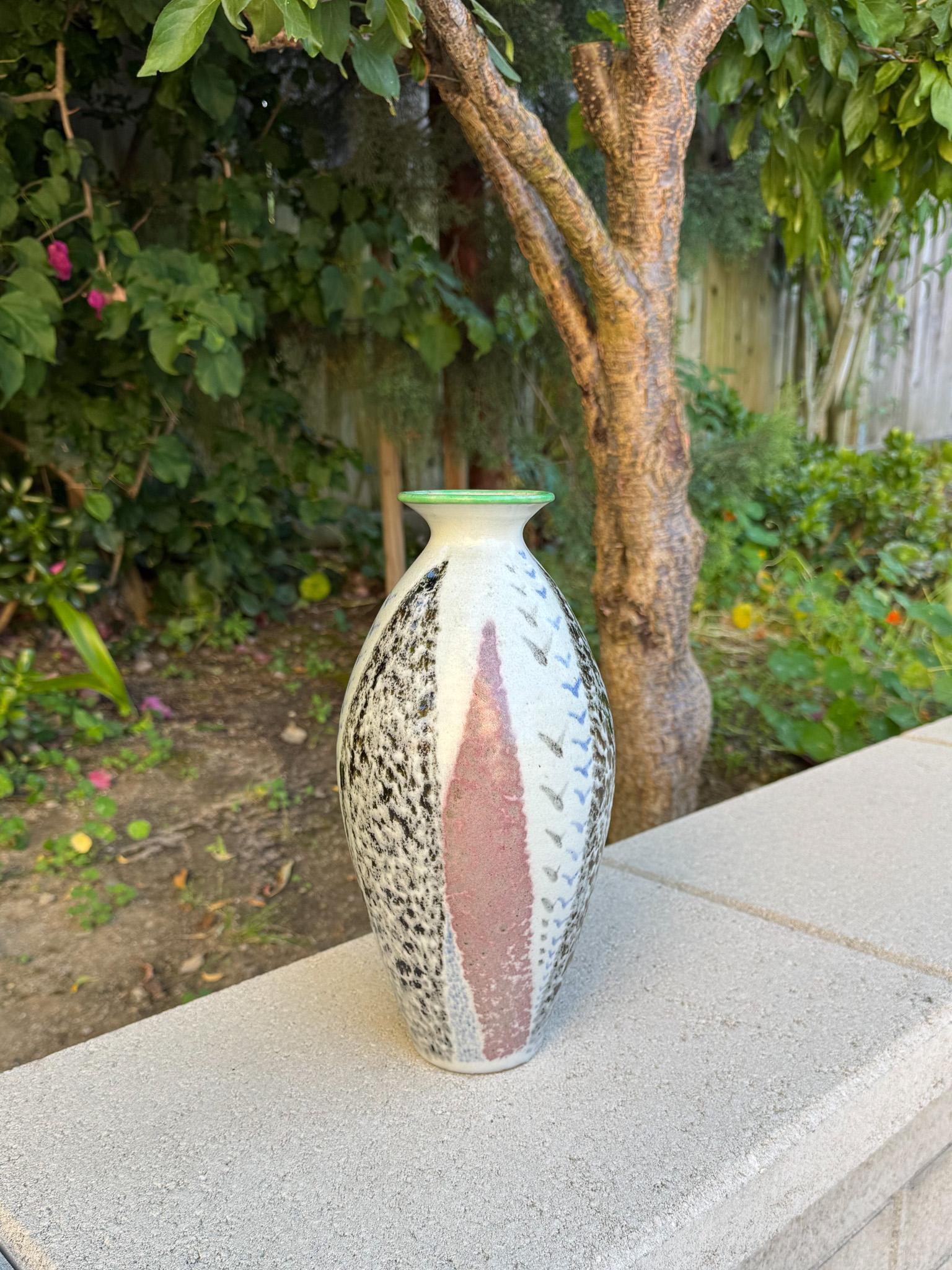 Hand-Thrown Ceramic Vase, 20th Century For Sale 2