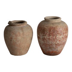 Vintage Hand-Thrown Clay Vessels, France, 20th Century