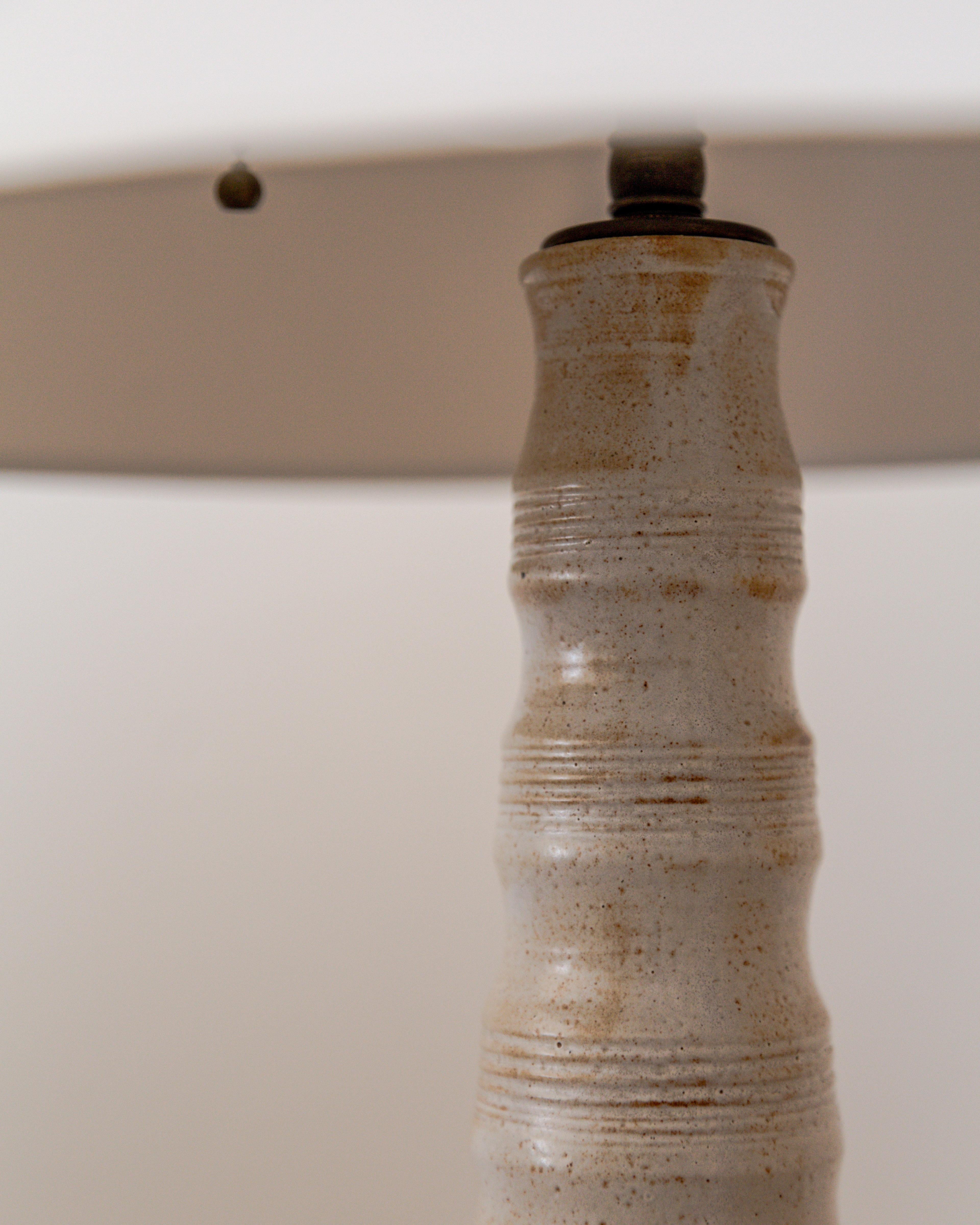 Hand Thrown Earthenware Table Lamp For Sale 1