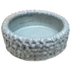 Hand Thrown Earthenware Vessel Glazed in a Celadon Hand Thrown Earthenware Vessel Glazed in a Celadon