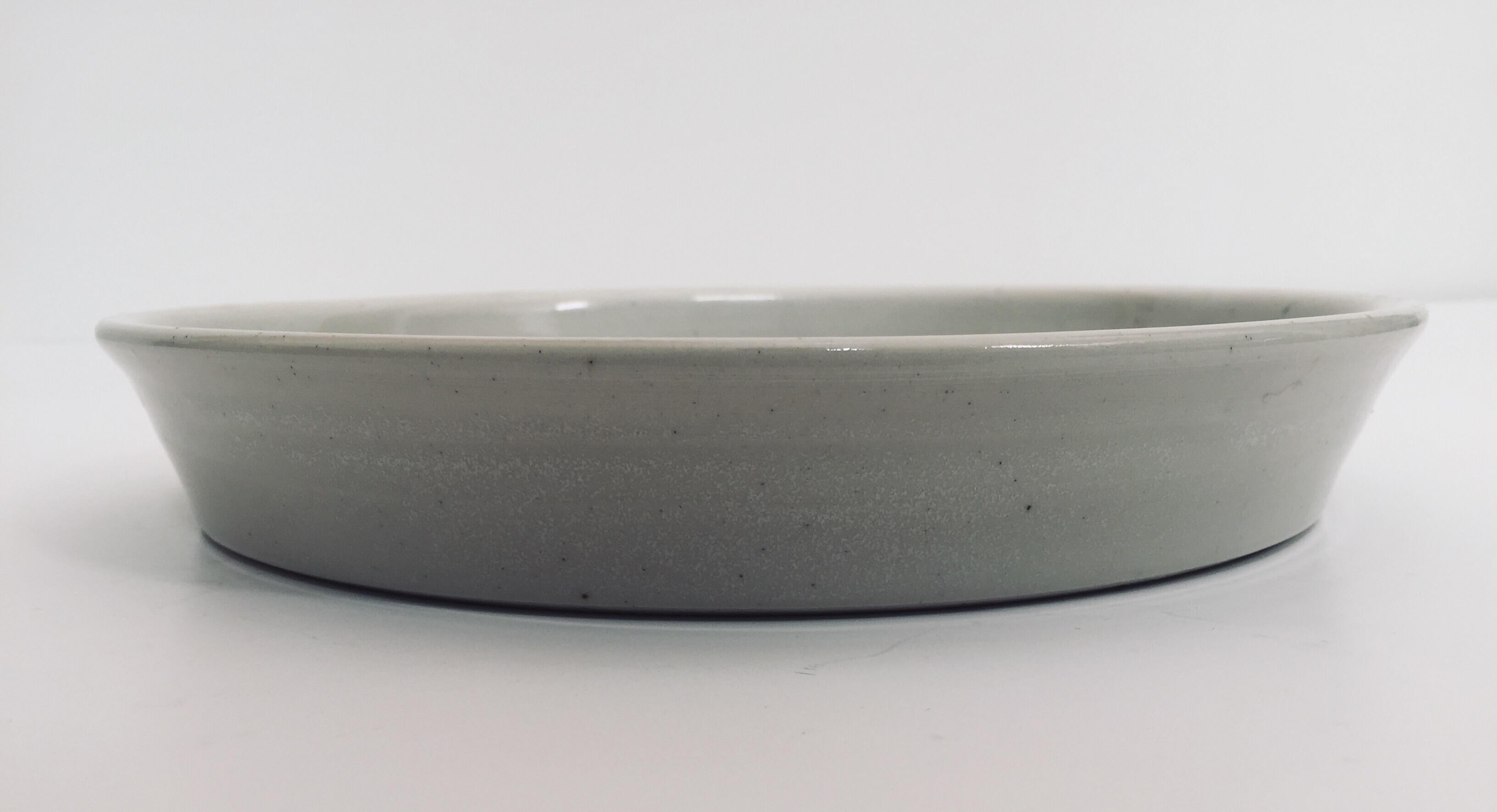 Hand Thrown Glazed, Signed and Dated Artisanal Ceramic Pottery Bowl For Sale 2