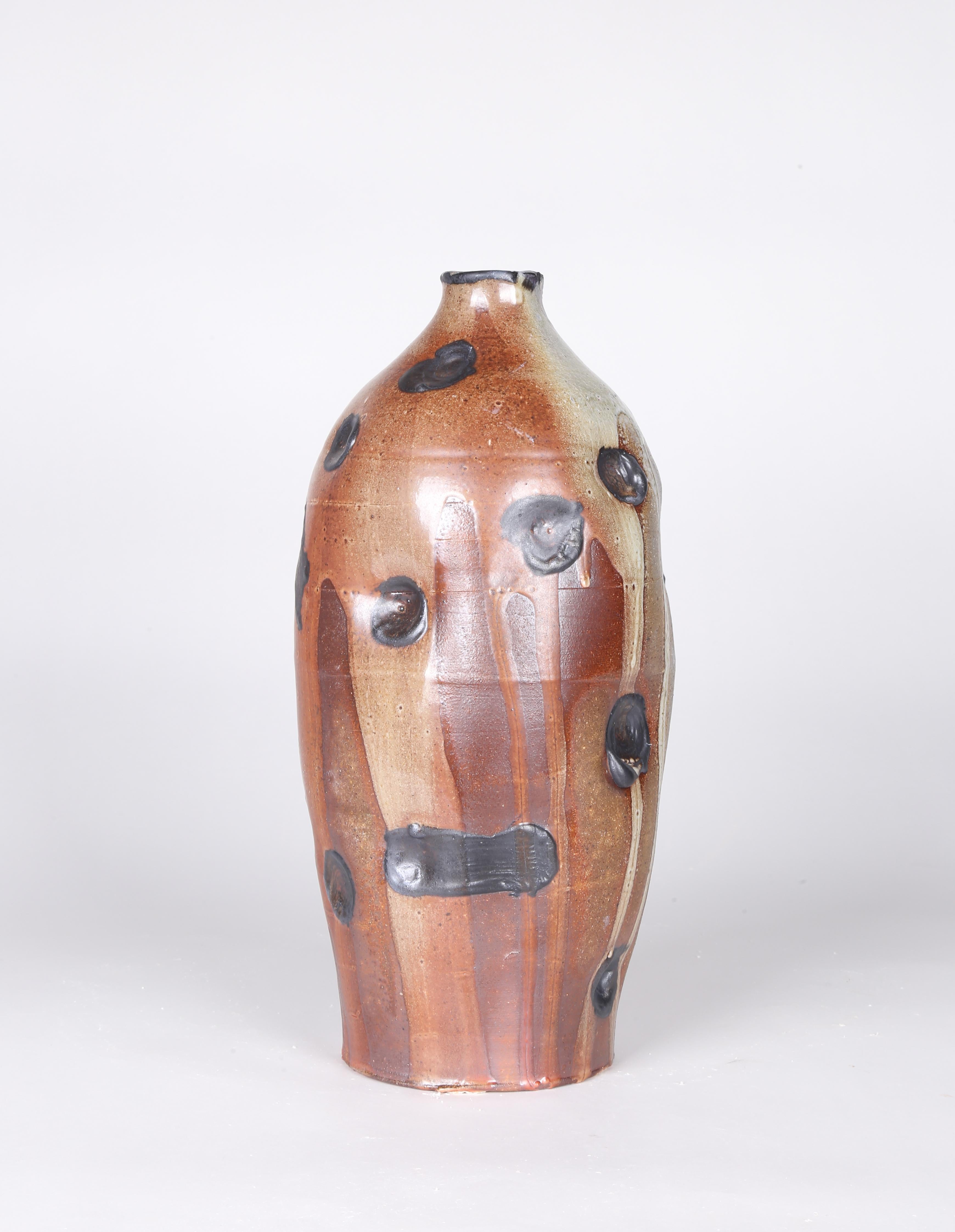 Glazed Stoneware Vase by Contemporary Ceramicist Ebitenyefa Baralaye In New Condition For Sale In New York, NY