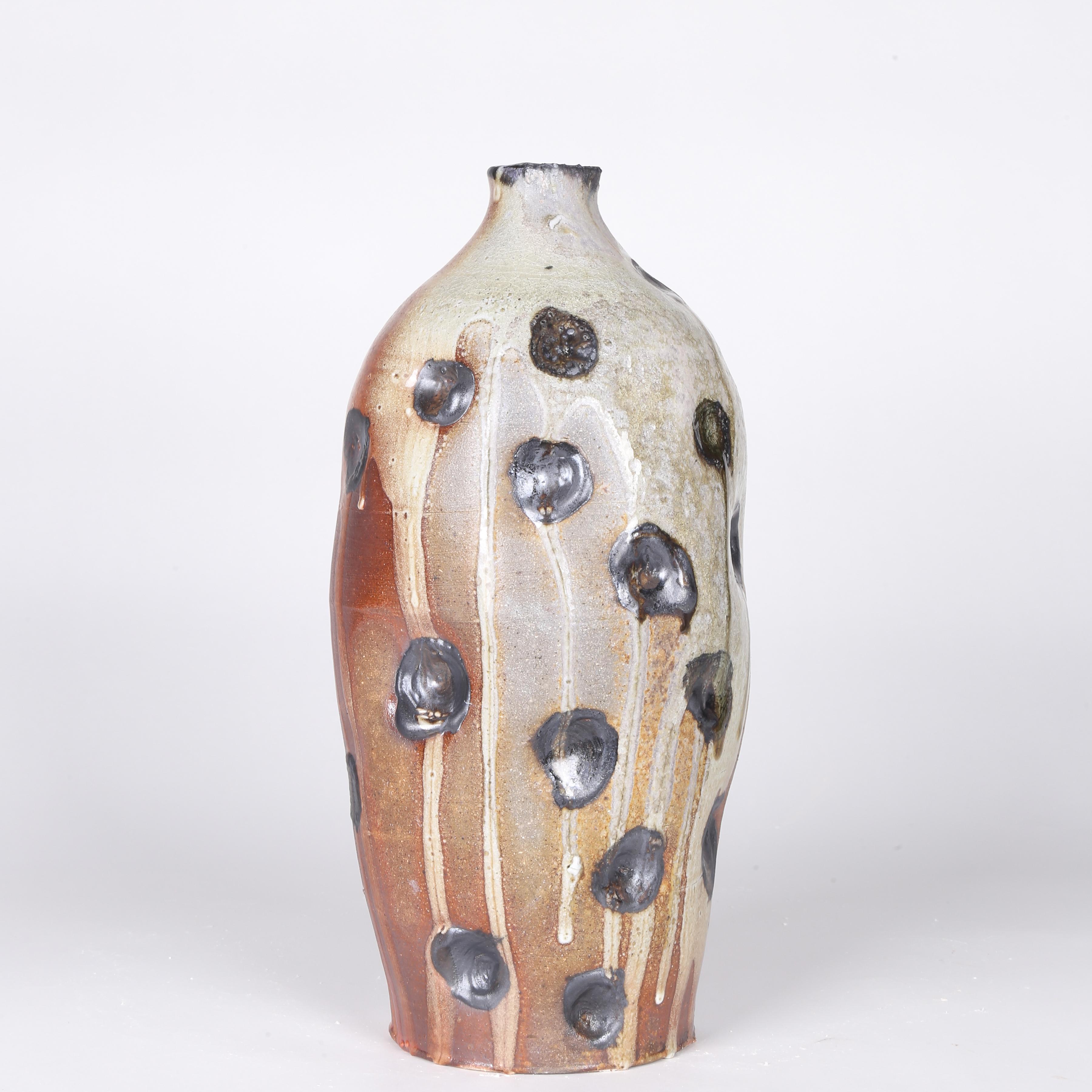Glazed Stoneware Vase by Contemporary Ceramicist Ebitenyefa Baralaye For Sale 1