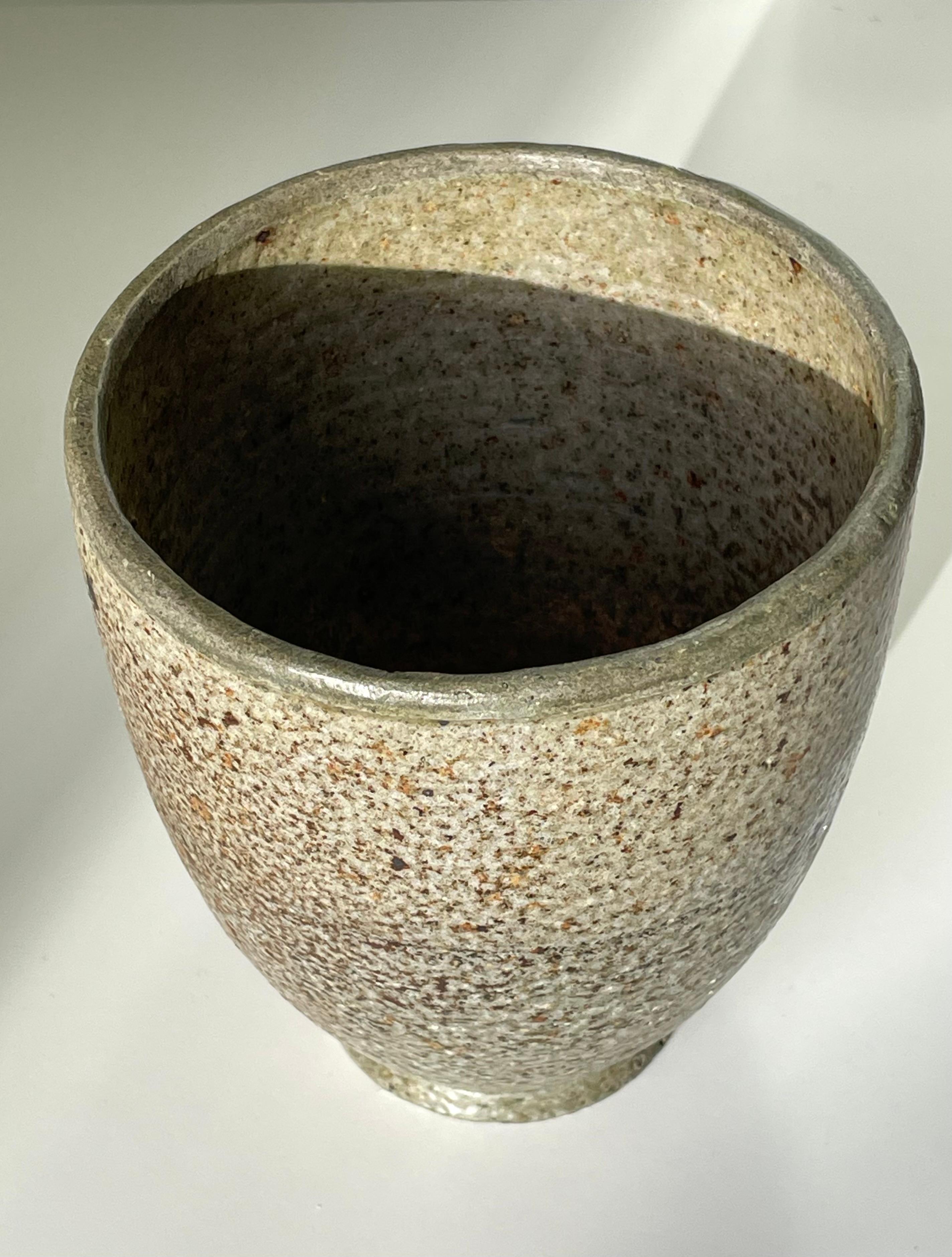 1950s Kähler Danish Modern Hand-Thrown Ceramic Vase, 1950s For Sale 7