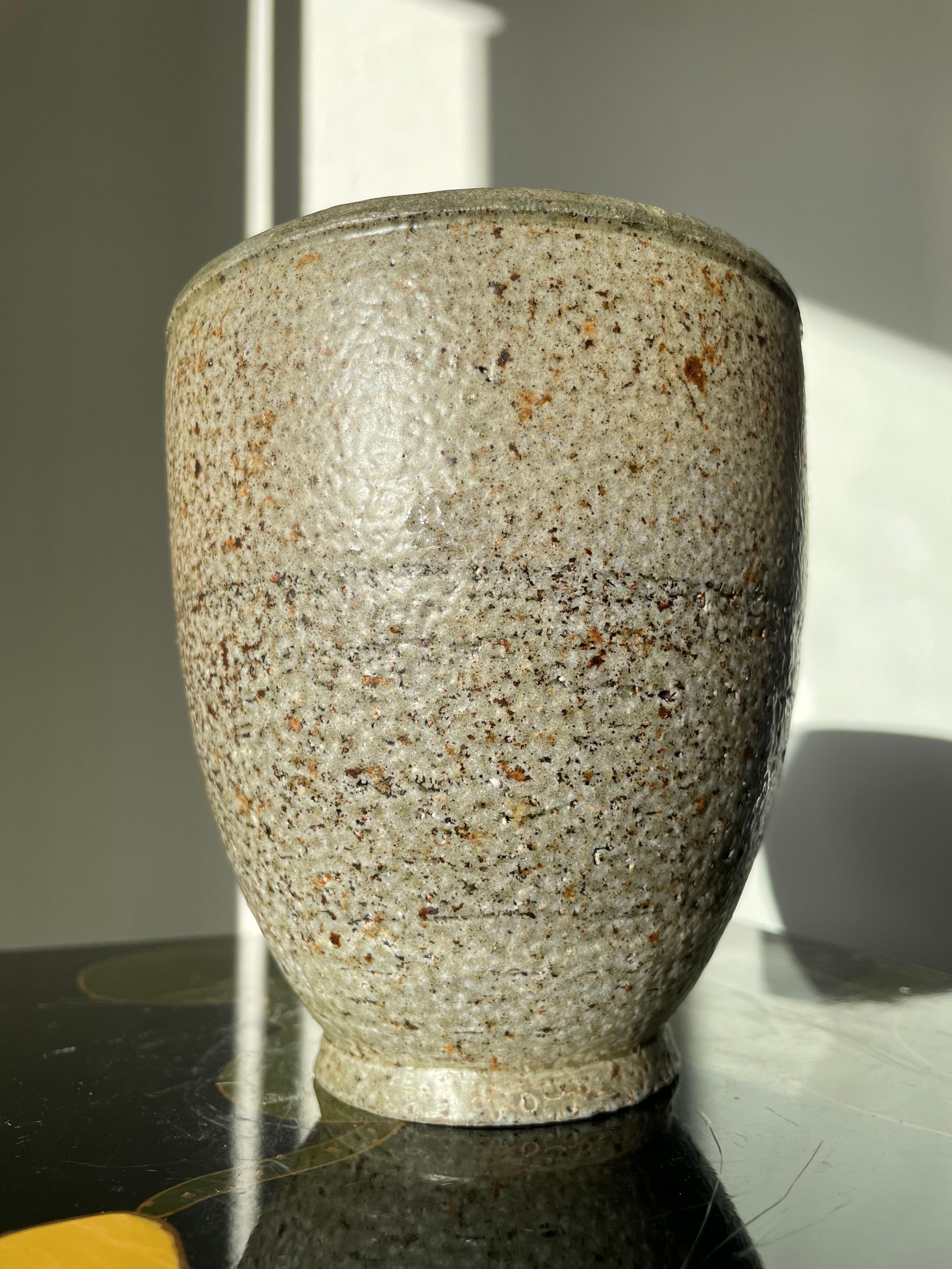 1950s Kähler Danish Modern Hand-Thrown Ceramic Vase, 1950s For Sale 9