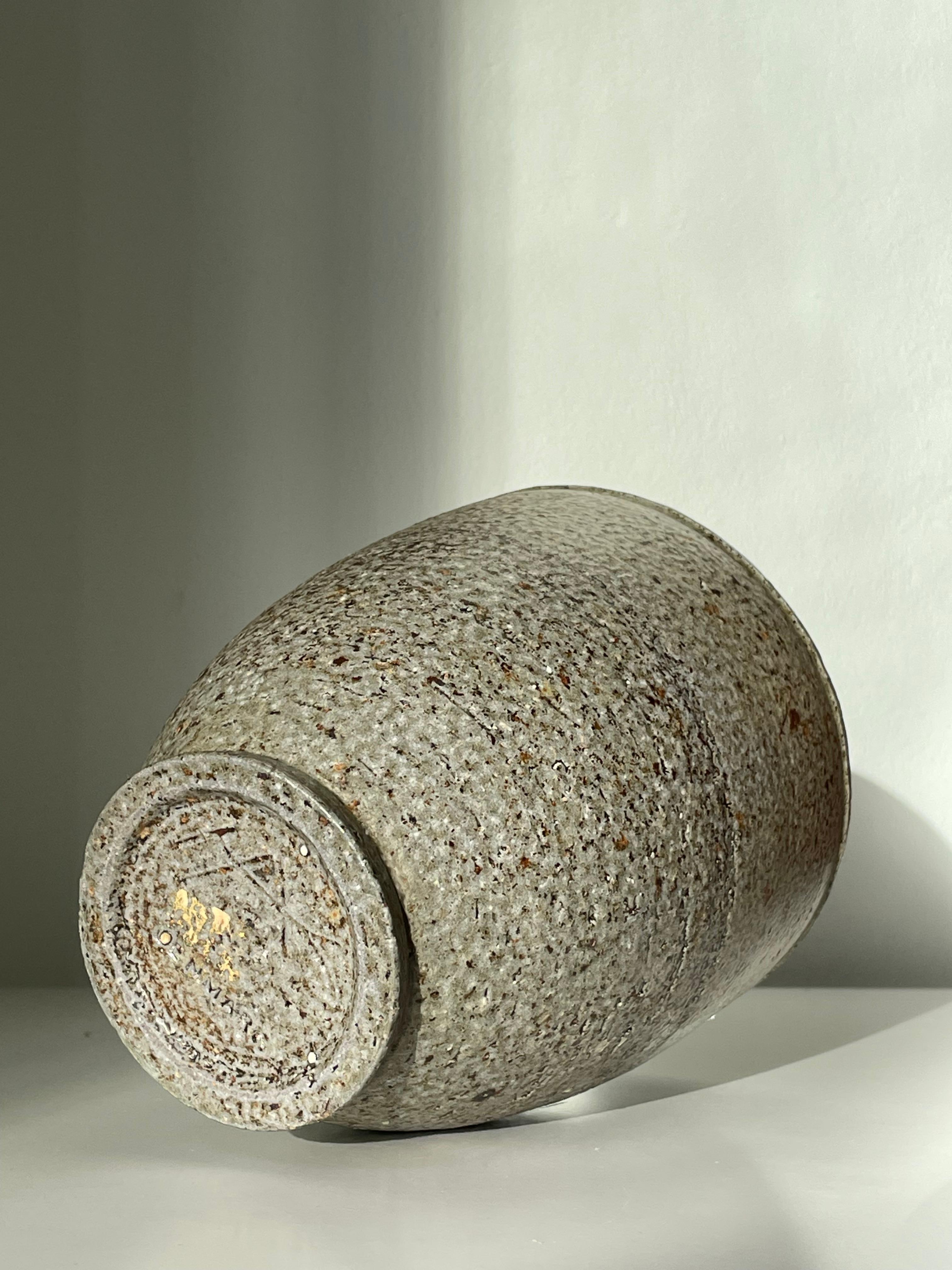 1950s Kähler Danish Modern Hand-Thrown Ceramic Vase, 1950s For Sale 3