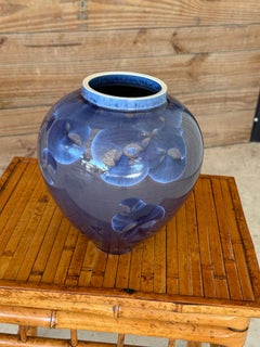 Hand-Thrown Porcelain Crystalline Glaze Vase by Sid Oakley