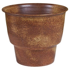 Used Hand Thrown Speckle Glazed Planter