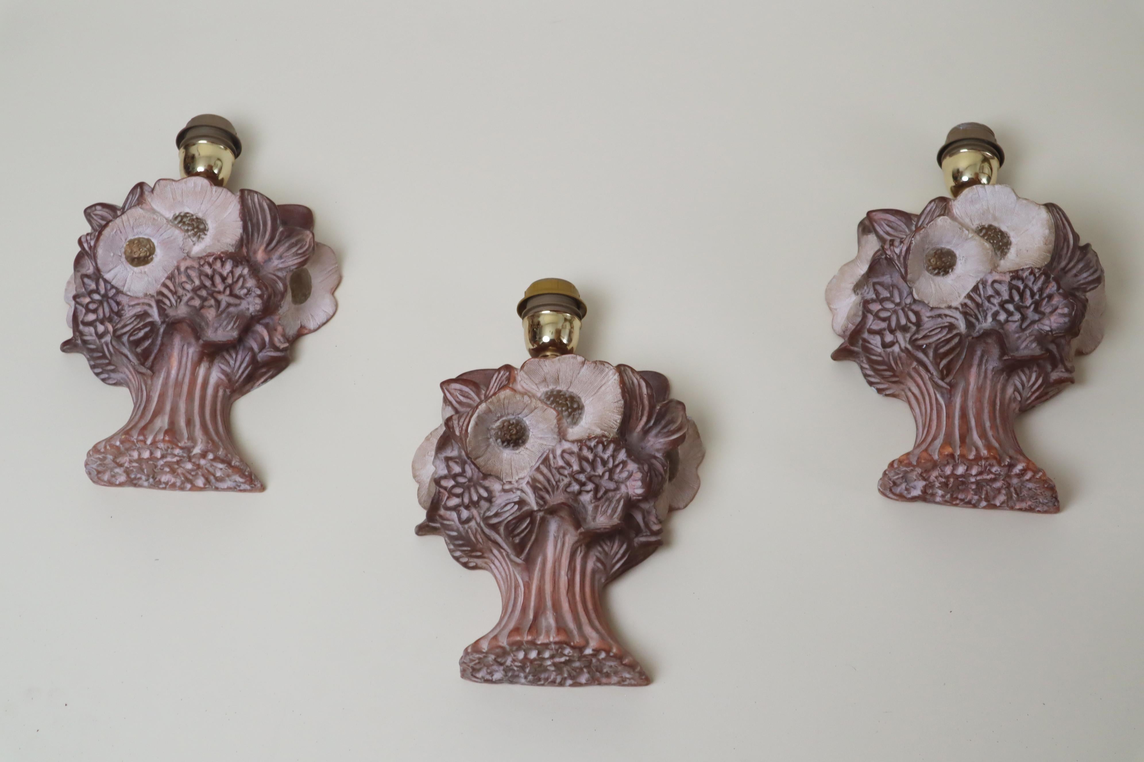 Handgedrehte Wandlampe in Form eines #Blumeneimers, Italien 1980er im Angebot 2