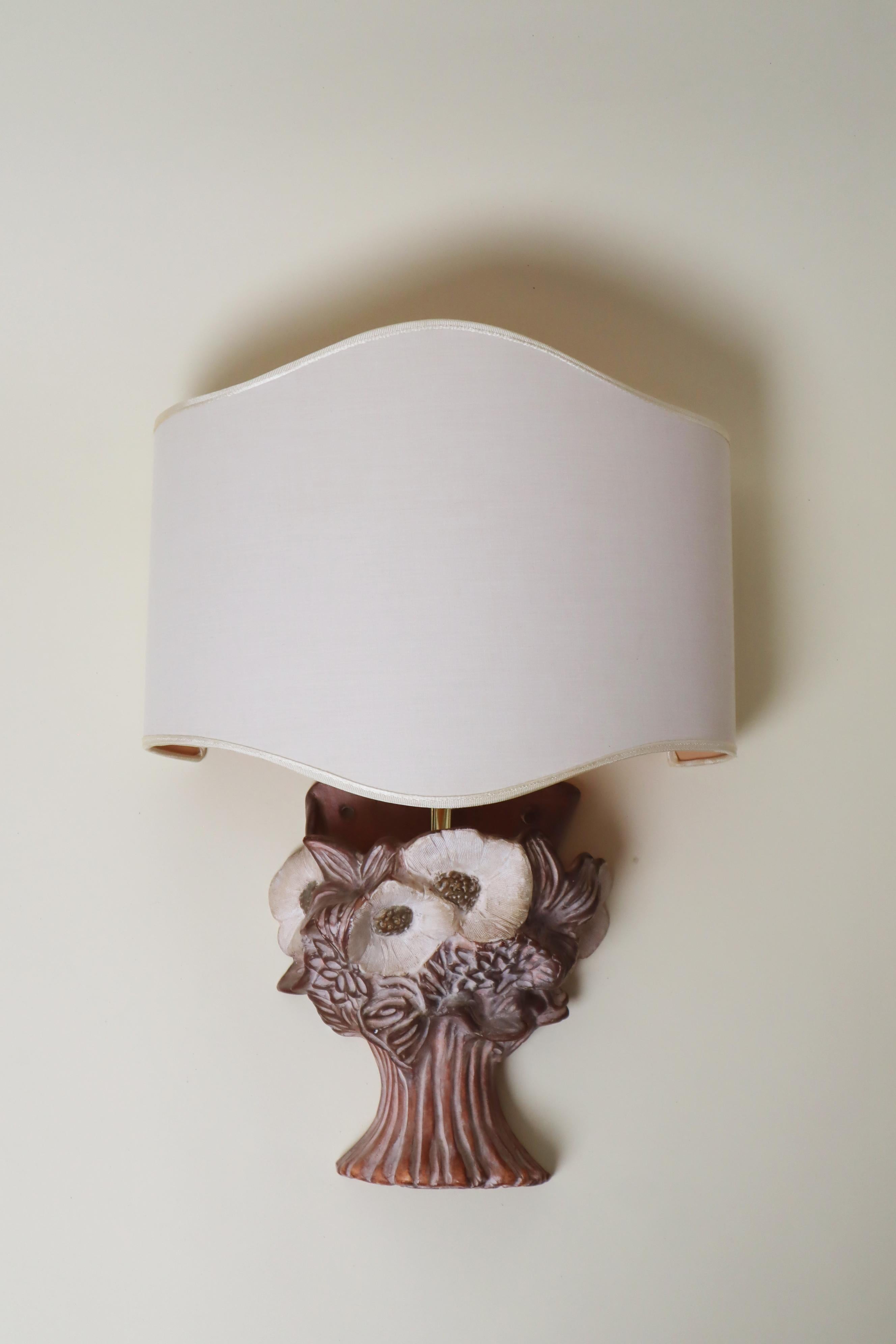 Handgedrehte Wandlampe in Form eines #Blumeneimers, Italien 1980er im Zustand „Gut“ im Angebot in Hannover, DE