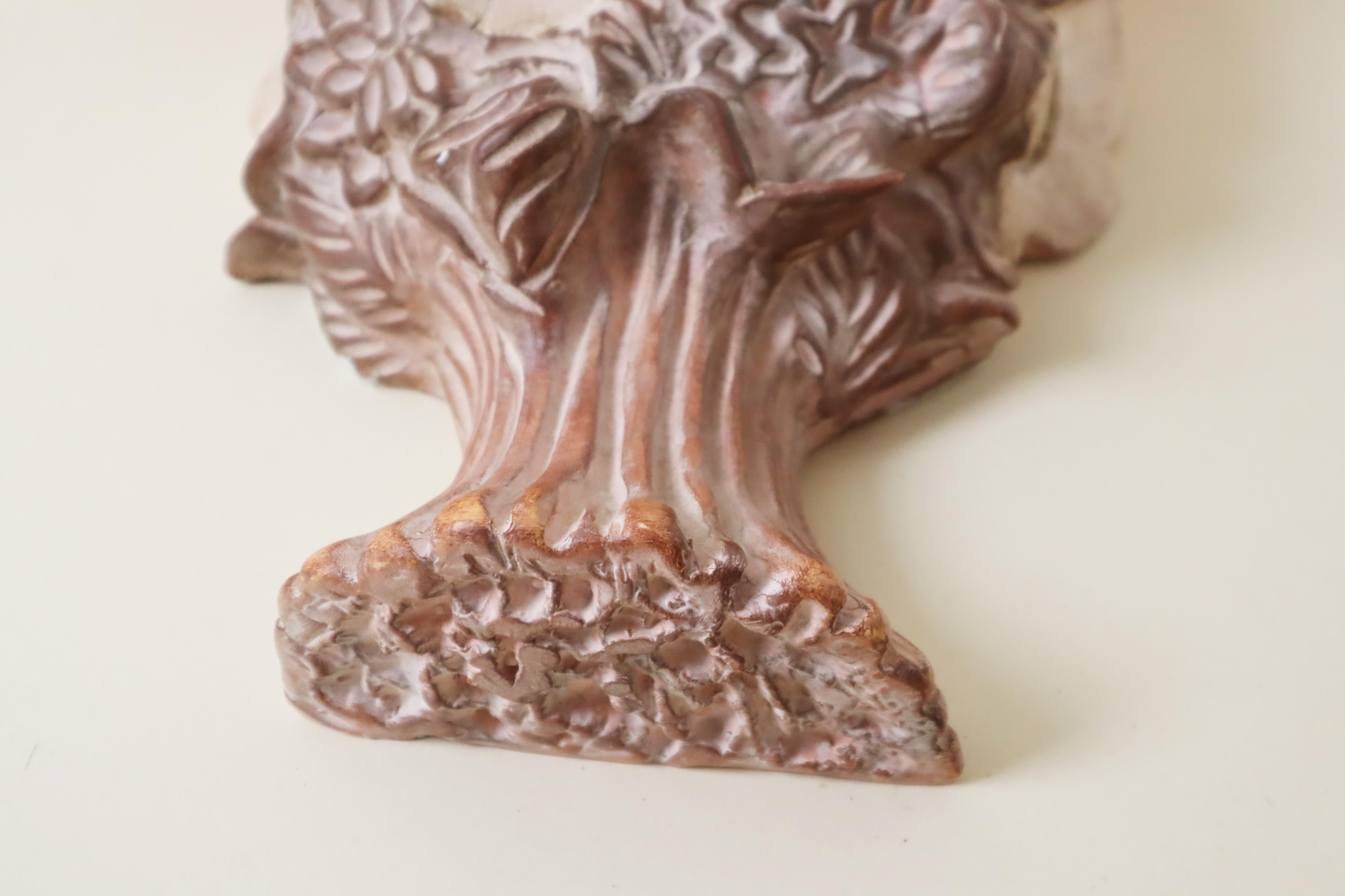 Handgedrehte Wandlampe in Form eines #Blumeneimers, Italien 1980er (Ende des 20. Jahrhunderts) im Angebot