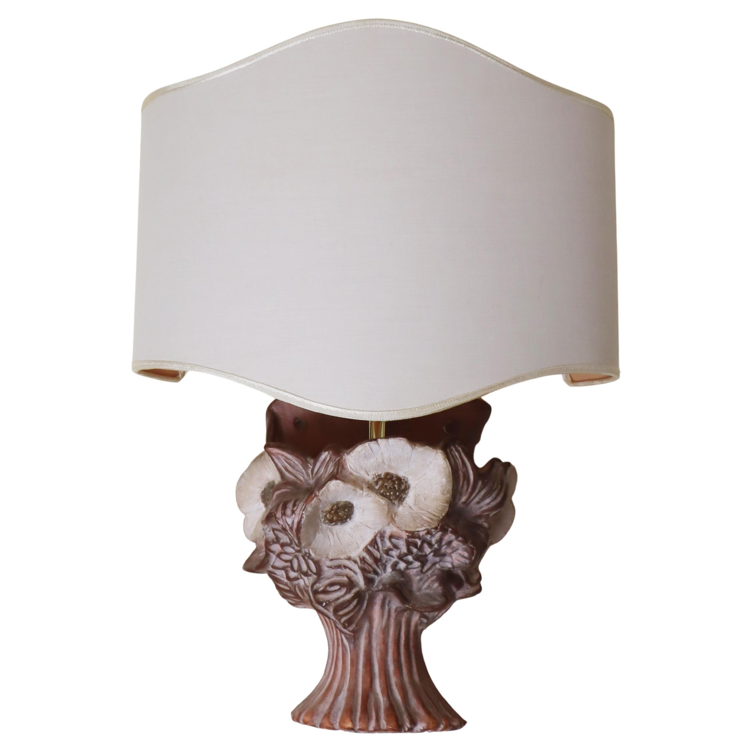 Handgedrehte Wandlampe in Form eines #Blumeneimers, Italien 1980er im Angebot