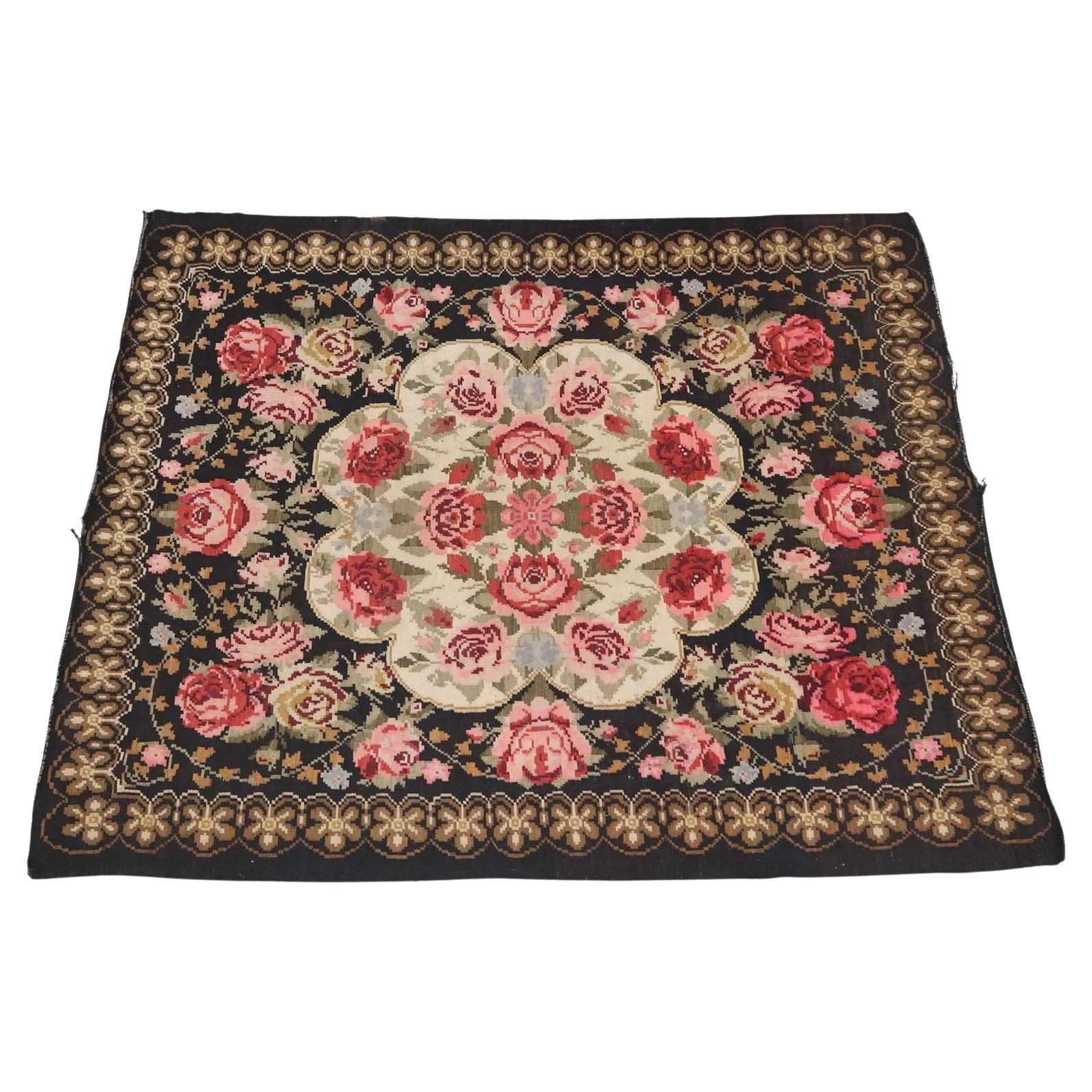 Hand Tied Bessarabian Kilim Rug For Sale