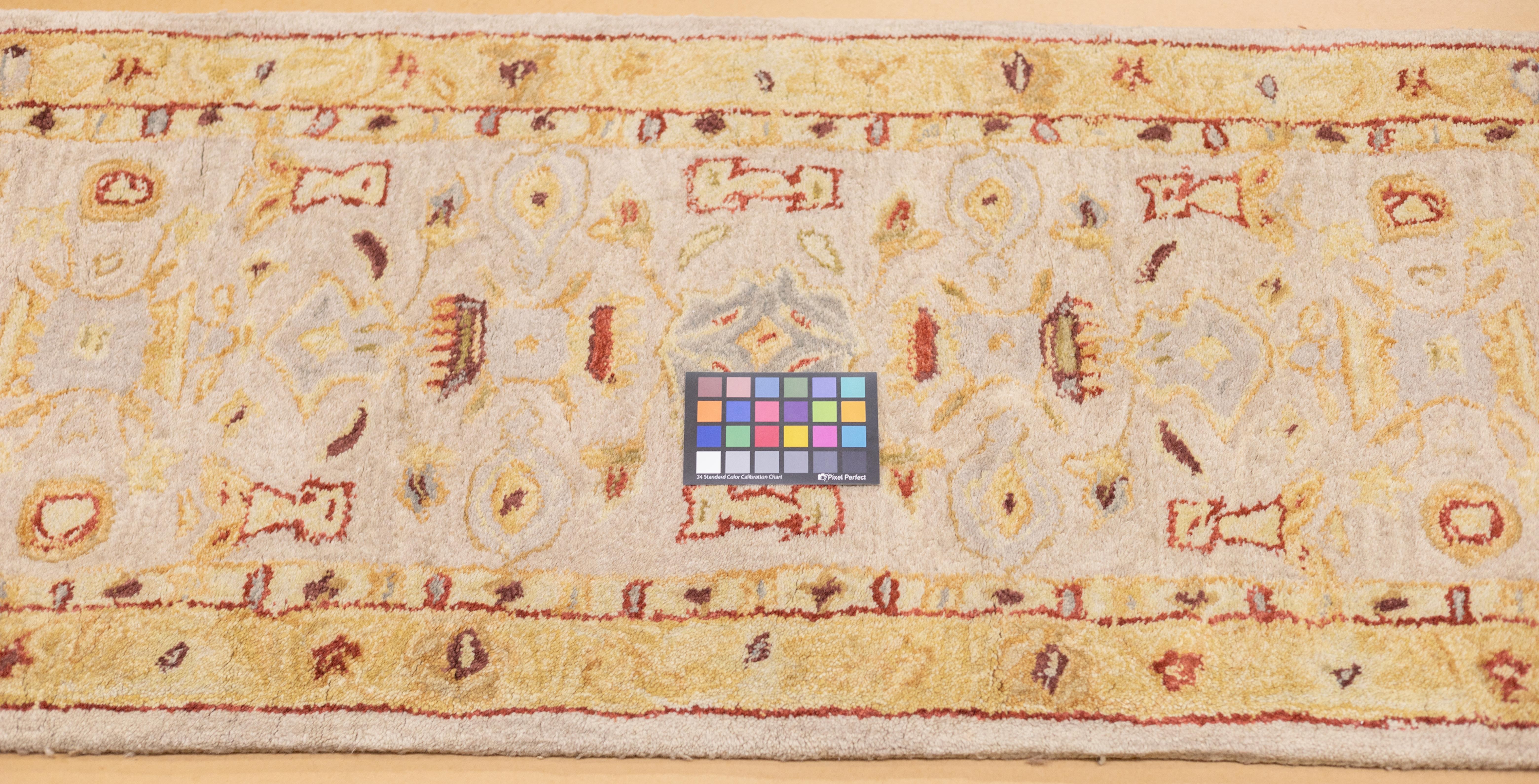 Laine Tapis long en laine tuftée à la main 2'3'' x 9'11'' en vente