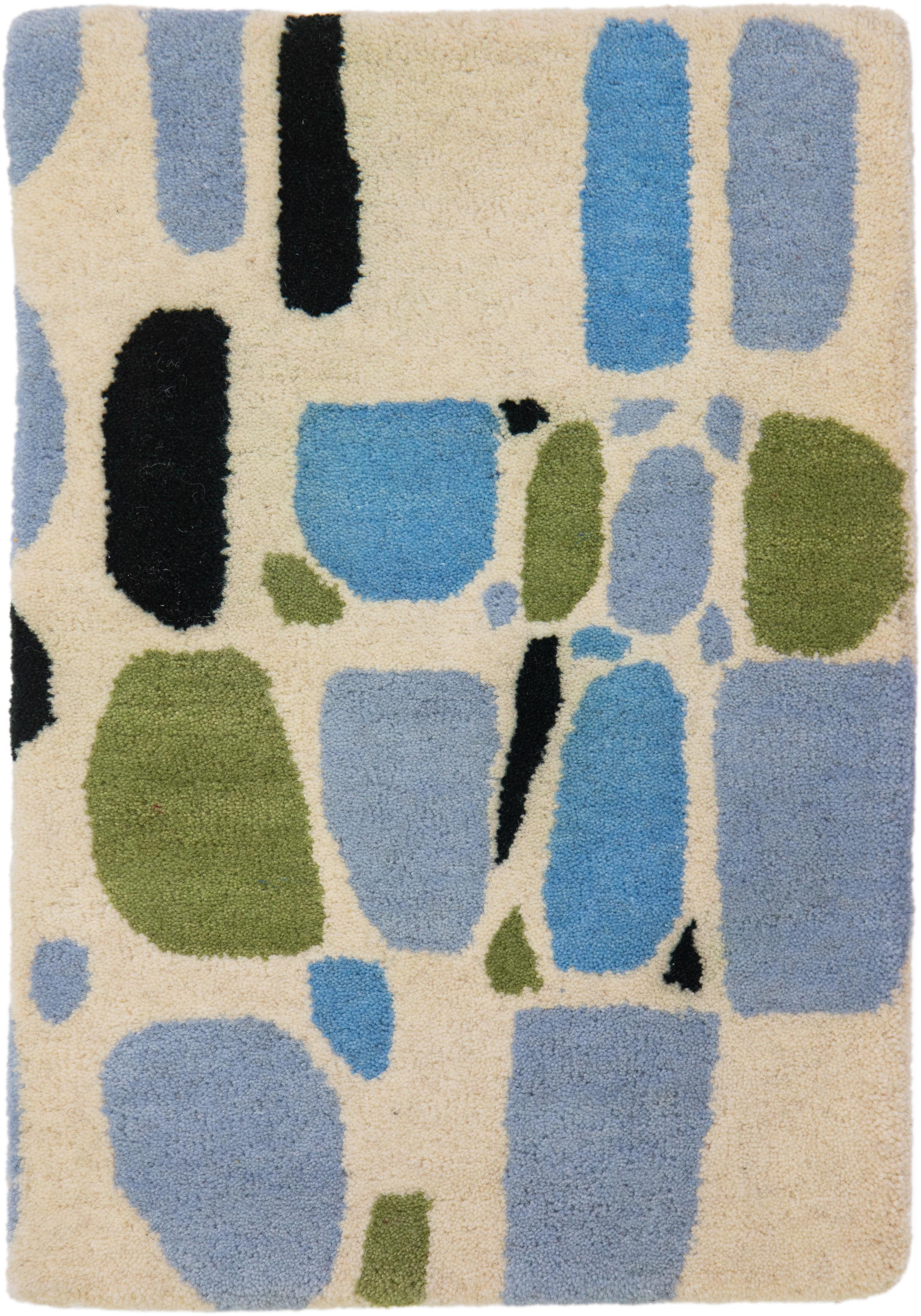 Hand-Tufted Modern Custom Wool Rug with Abstract Pattern By Apadana For Sale 6