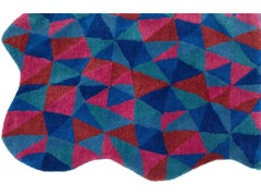 Handgetufteter moderner, maßgefertigter Wollteppich mit Mosaico-Muster von Apadana