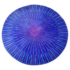 Hand-tufted round psychedelic rug, model Panton by Habitat, from the 1990s