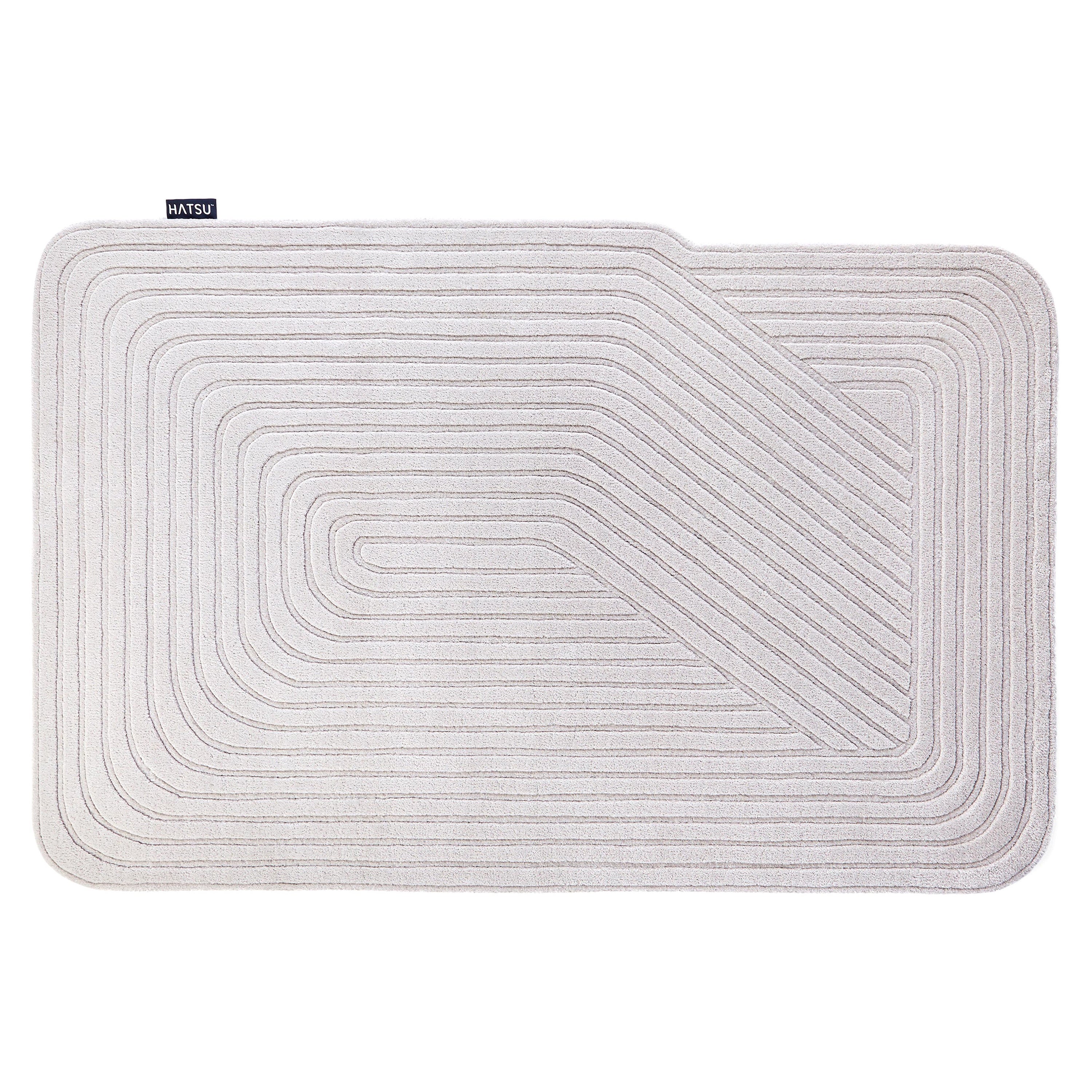 Alfombra Hand Tufted Uneven Grey by Hatsu
