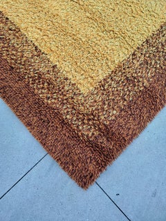 Handgetufteter Mid-Century Modern-Teppich aus Wolle von Teppich Siegel, Westdeutschland 1970er Jahre