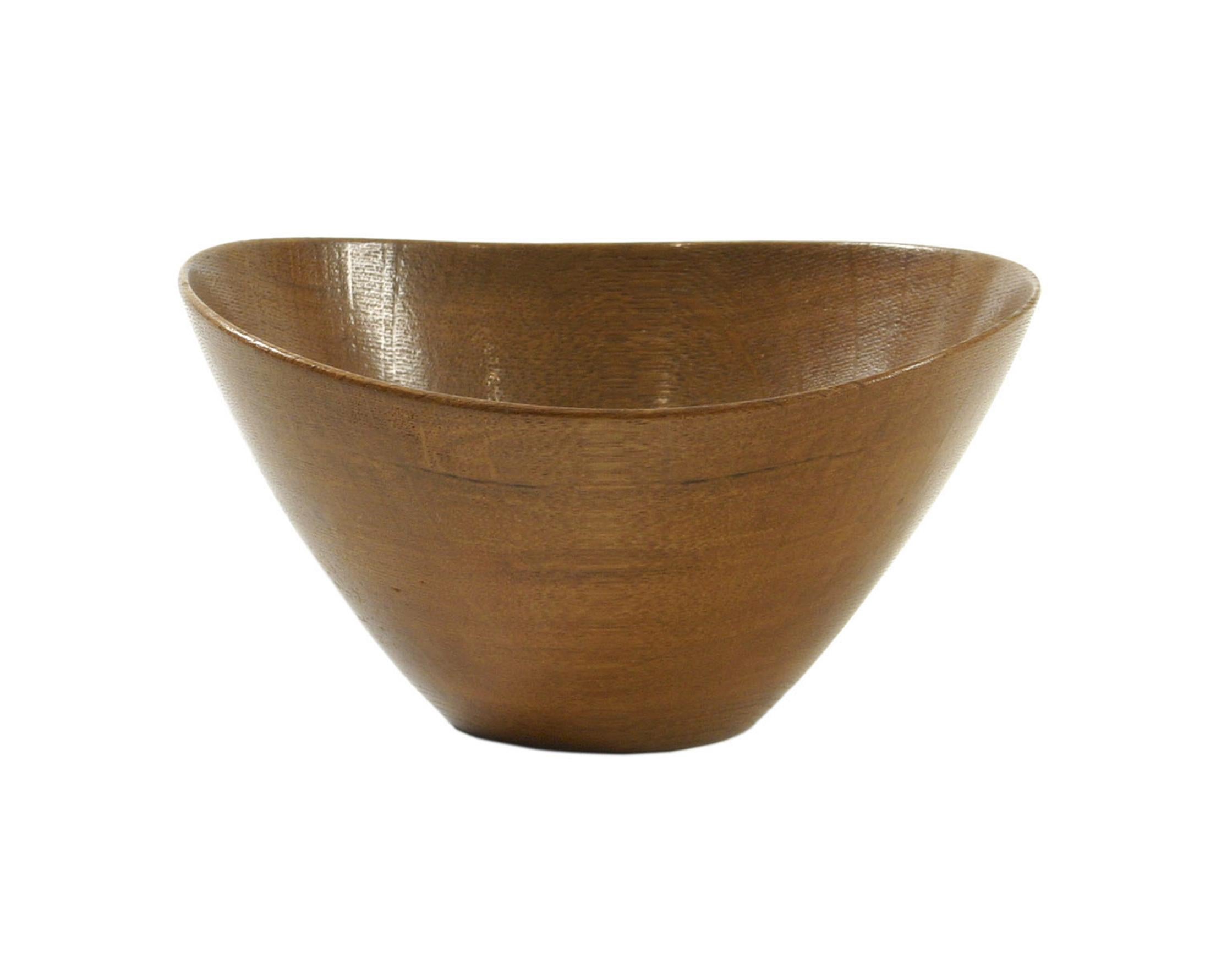 Hand-turned ashwood bowl. Designed by Klara Drabsch, Germany, circa 1950s.
 