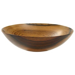 Hand-Turned Bowl in Rosewood, circa 1960