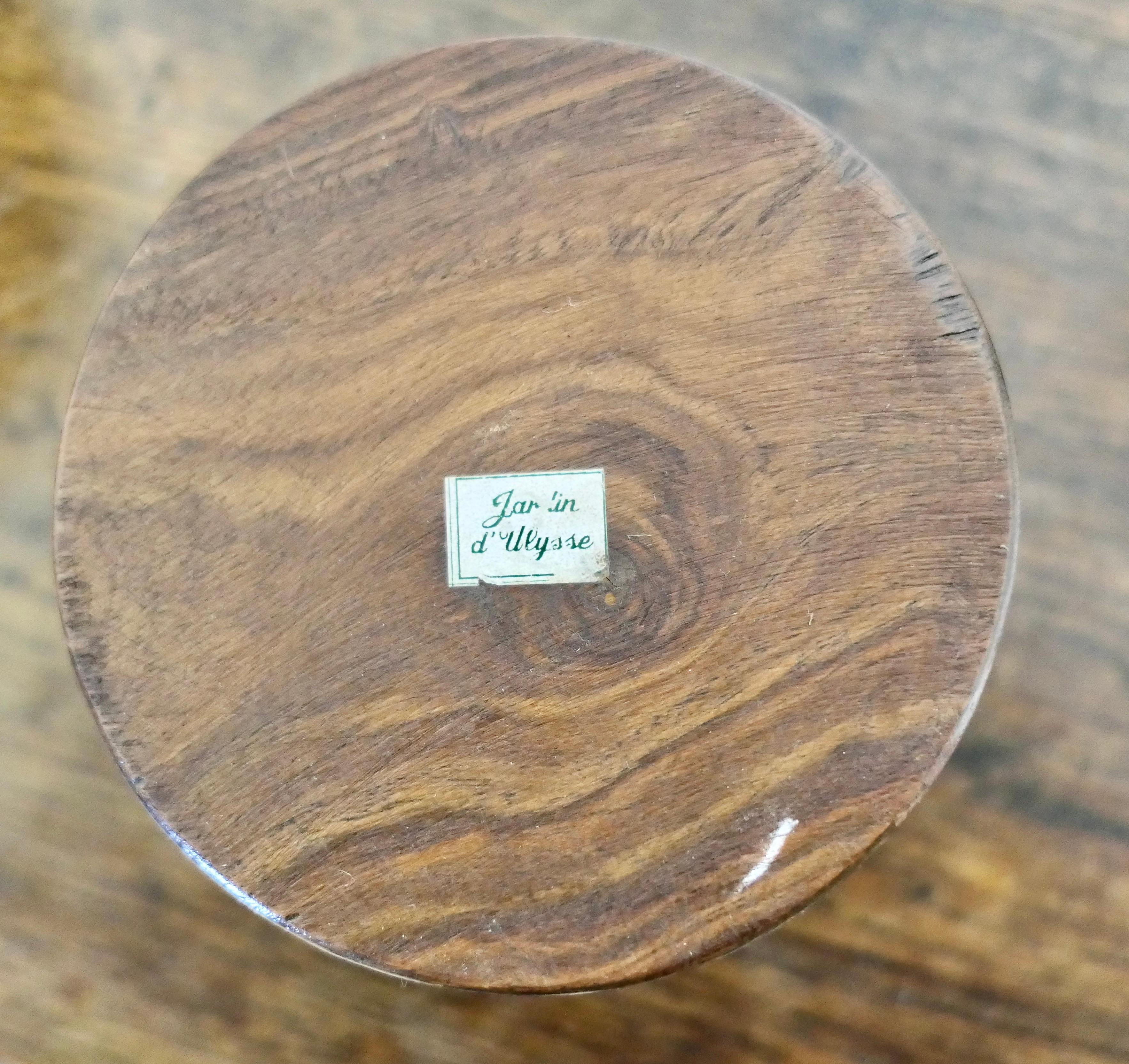 Hand Turned French Yew Wood Fruit Bowl 1