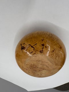 Hand-Turned Maple Burl Wood Vessel by D. Goines — Sculptural Studio Craft