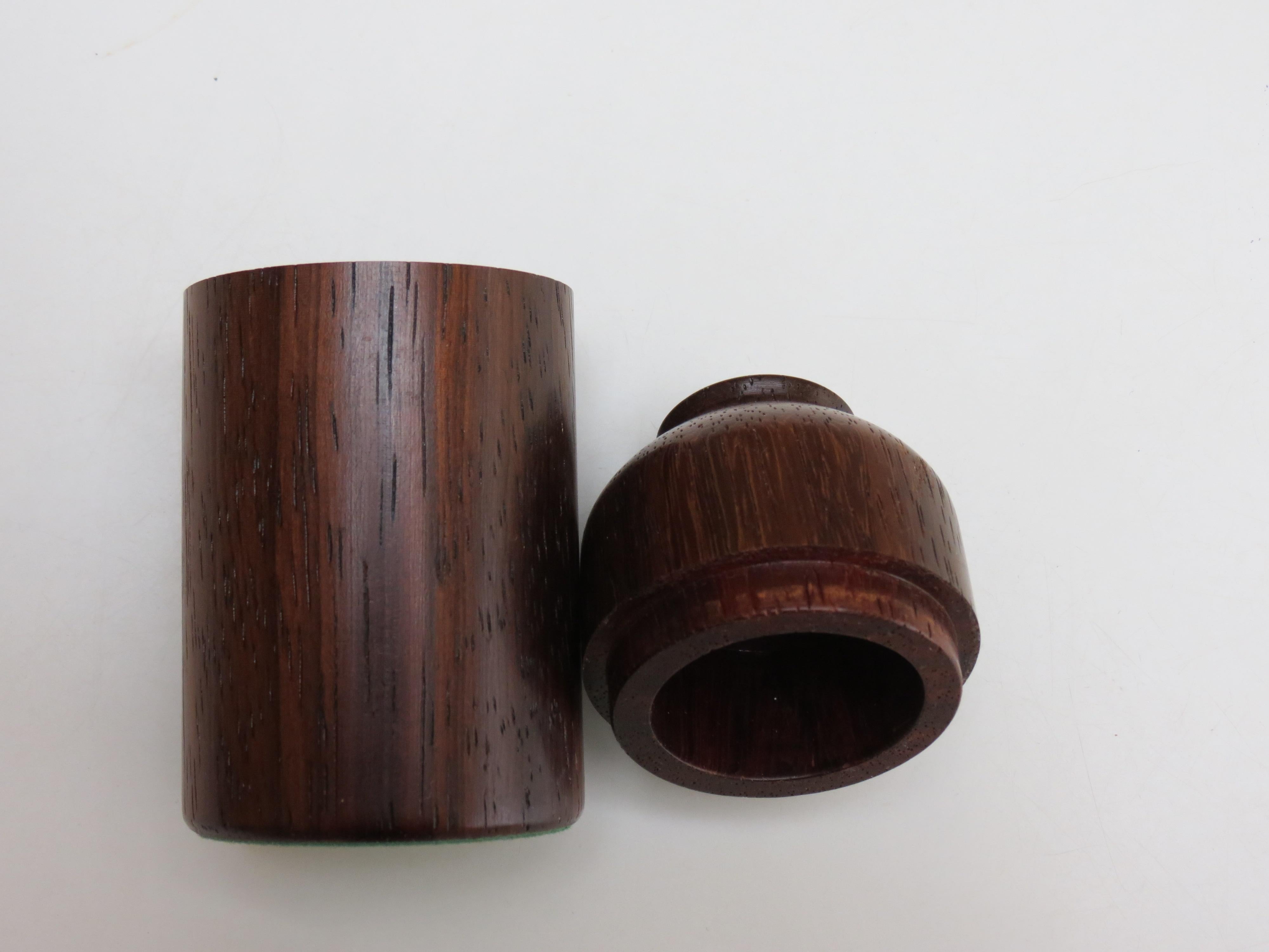 20th Century Hand turned Padouk Lidded Pot For Sale