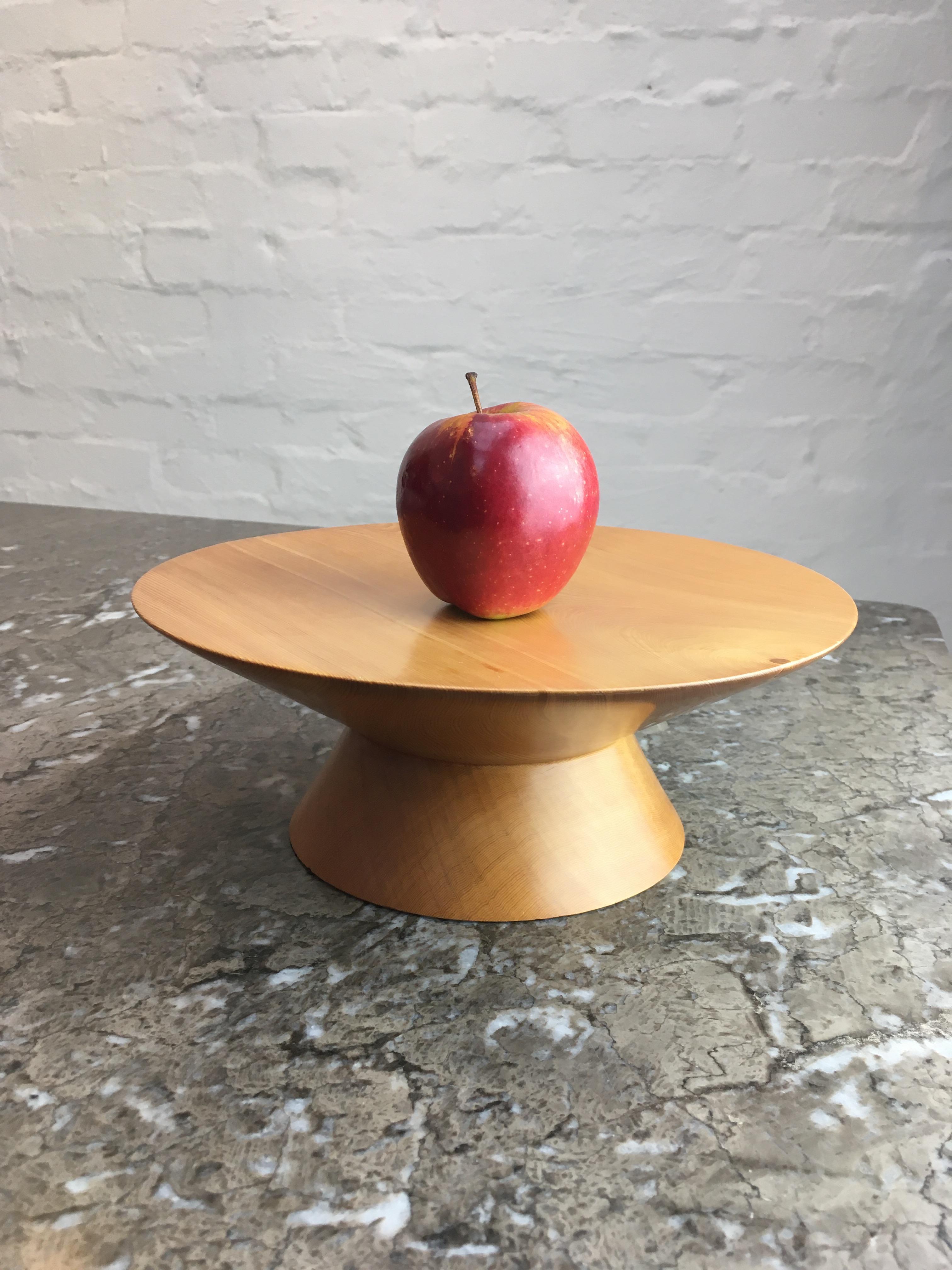 Hand Turned Post Modern Kauri Comport or Stand, 1990s 3