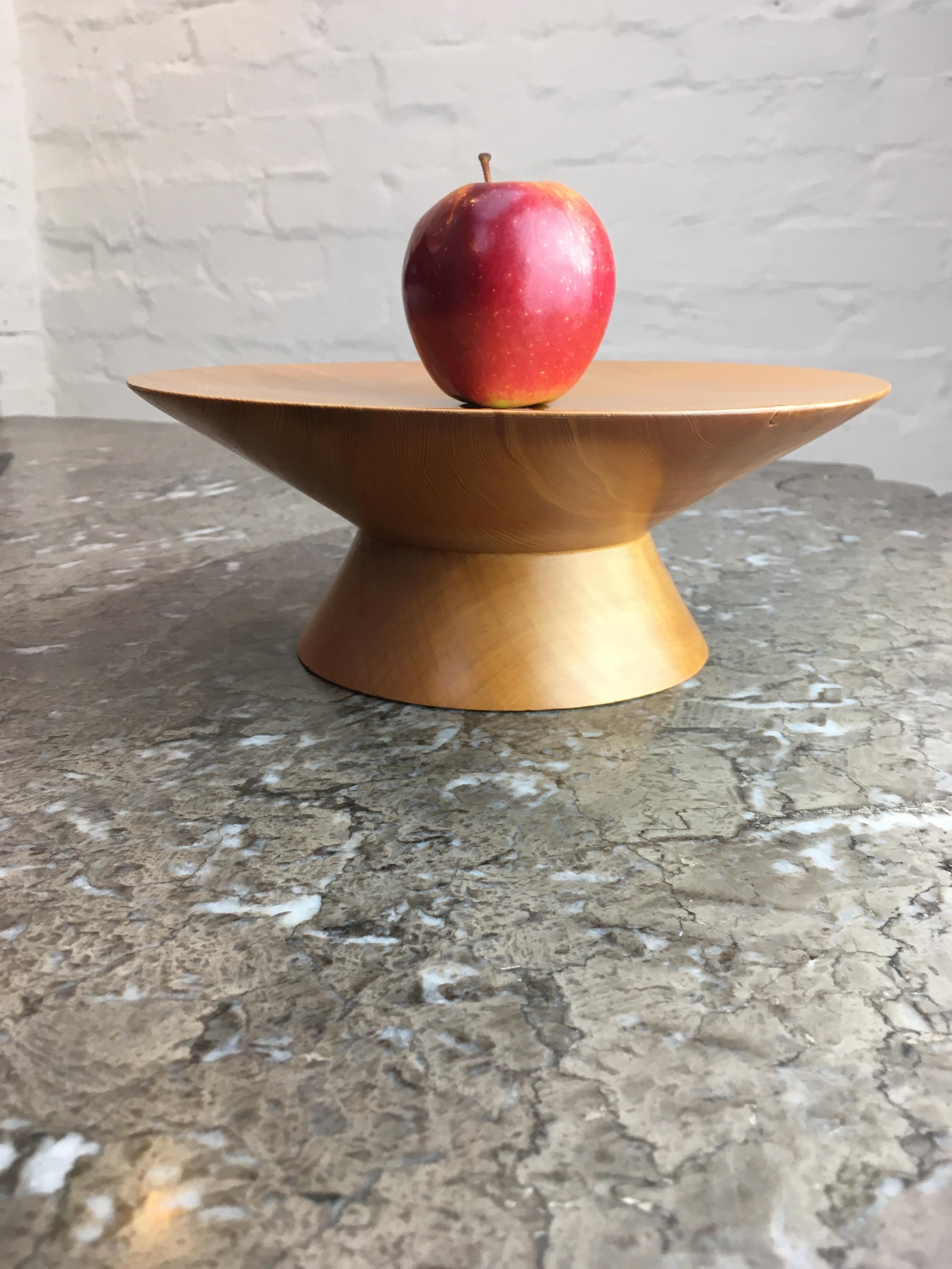 Hand Turned Post Modern Kauri Comport or Stand, 1990s 4