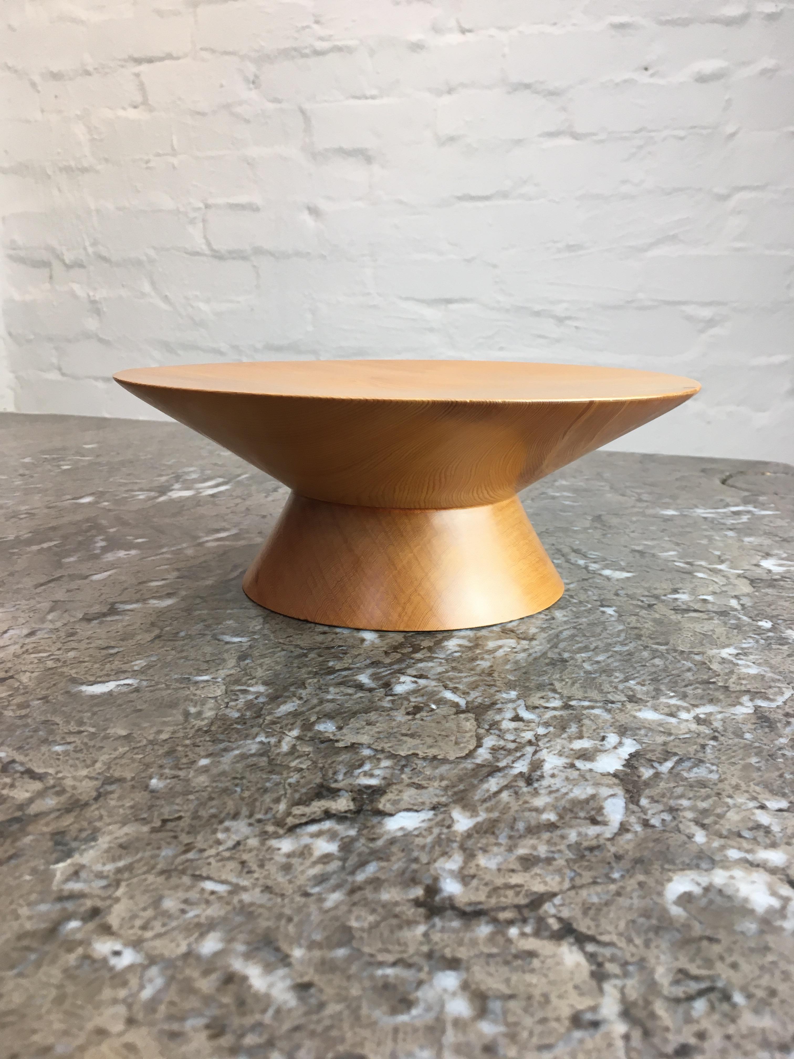 Hand Turned Post Modern Kauri Comport or Stand, 1990s 2
