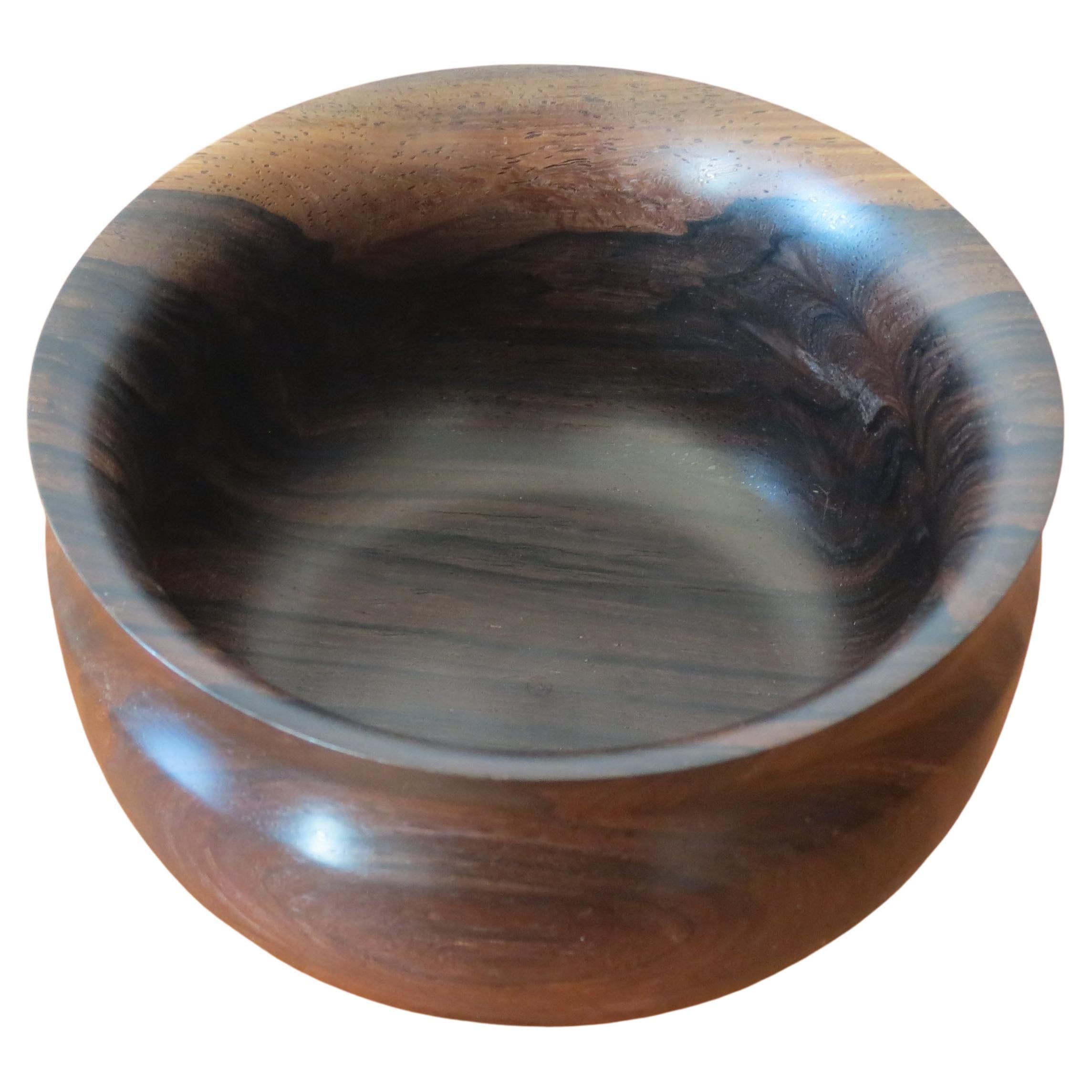 Hand Turned Pot Bowl by David Ruse 1990s For Sale