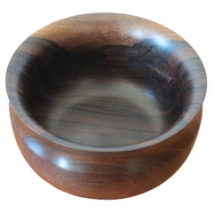 Hand Turned Rosewood Pot Bowl 1990s David Ruse