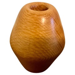 Hand-Turned Studio Vase by L. Cheney Mid Century